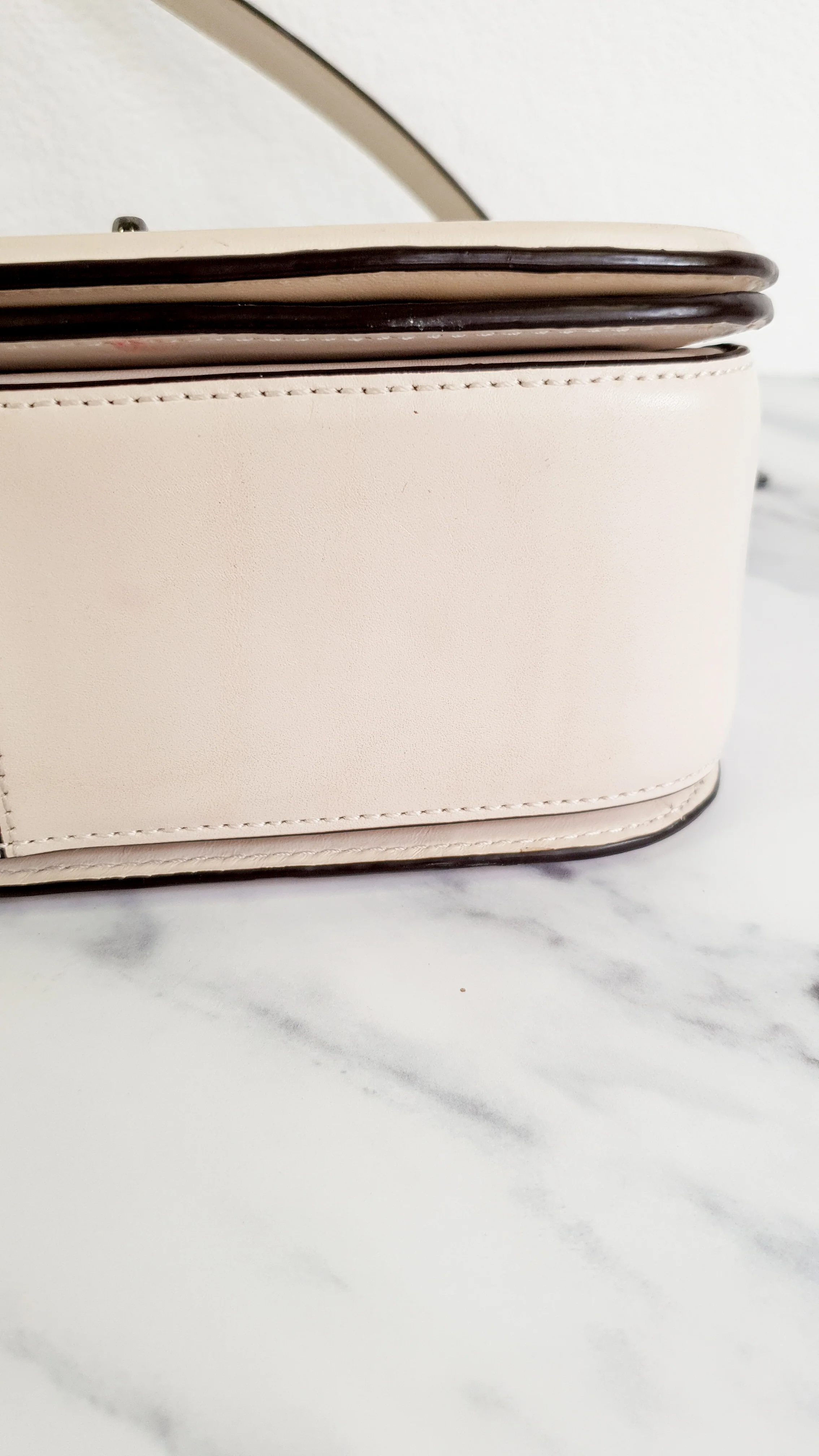Coach Swagger Shoulder Bag Crossbody Bag in Chalk Smooth Leather - Coach 54640 - Image 14