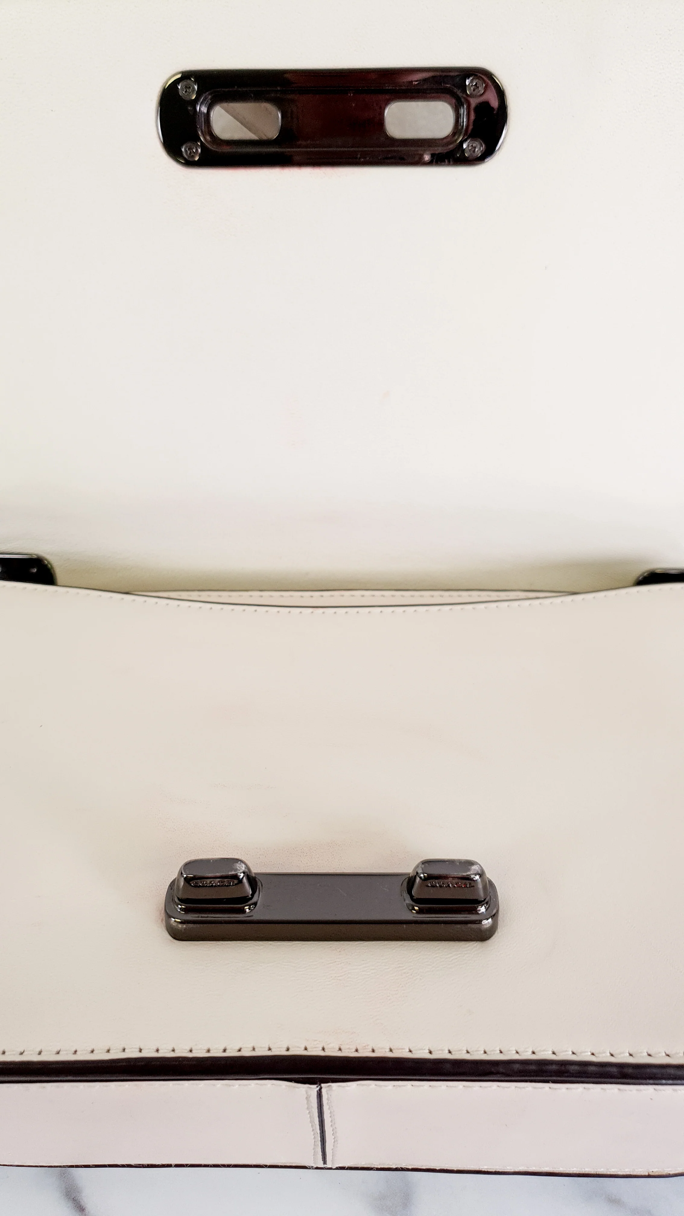 Coach Swagger Shoulder Bag Crossbody Bag in Chalk Smooth Leather - Coach 54640 - Image 17