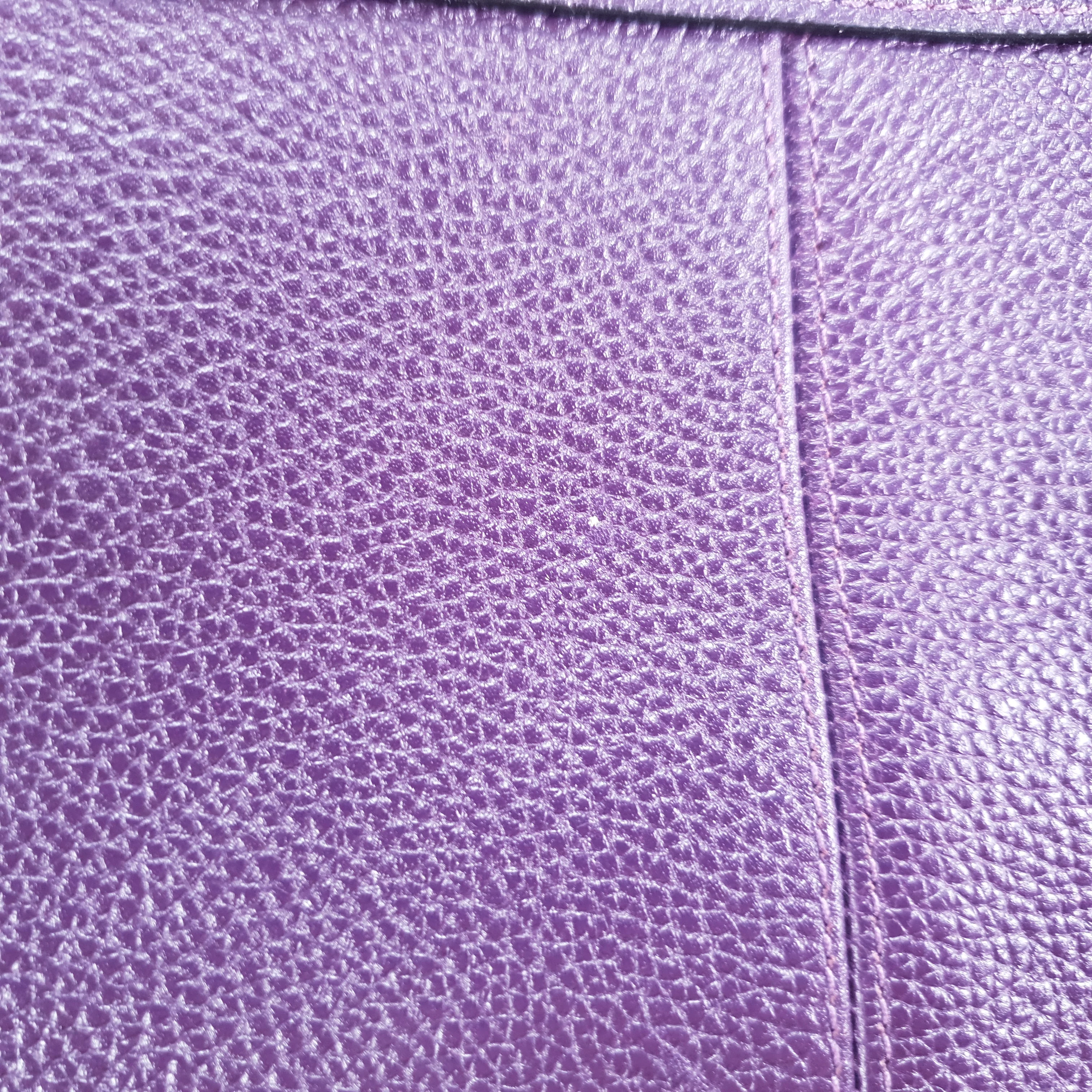 Coach Tyler Zip Tote Bag in Purple Pebble Leather - Image 10