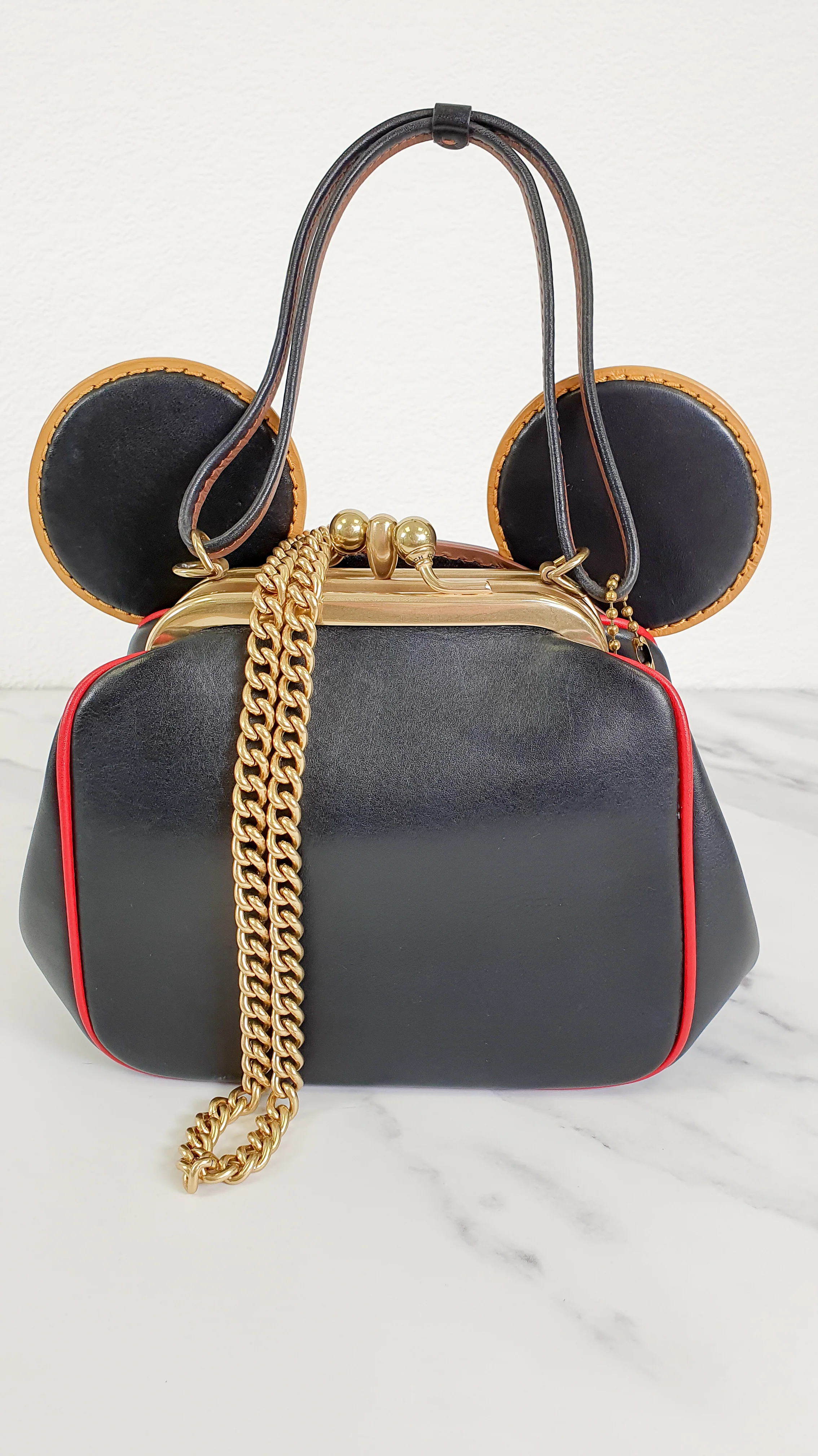 Coach x Disney x Keith Haring Mickey Mouse Ears Bag With Kisslock & Chain Strap LIMITED EDITION - Handbag Coach 4720 - Image 18