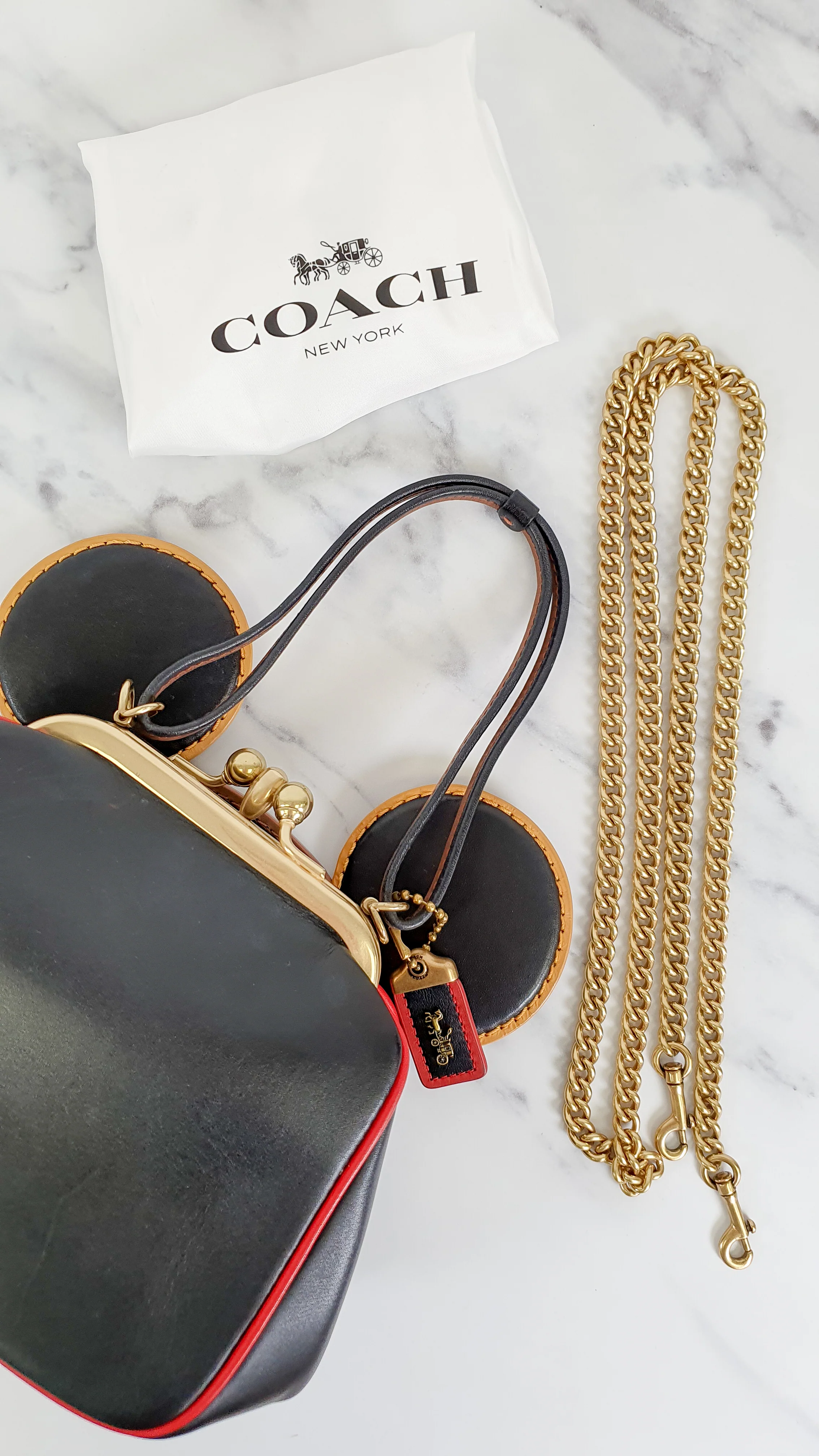 Coach x Disney x Keith Haring Mickey Mouse Ears Bag With Kisslock & Chain Strap LIMITED EDITION - Handbag Coach 4720 - Image 20