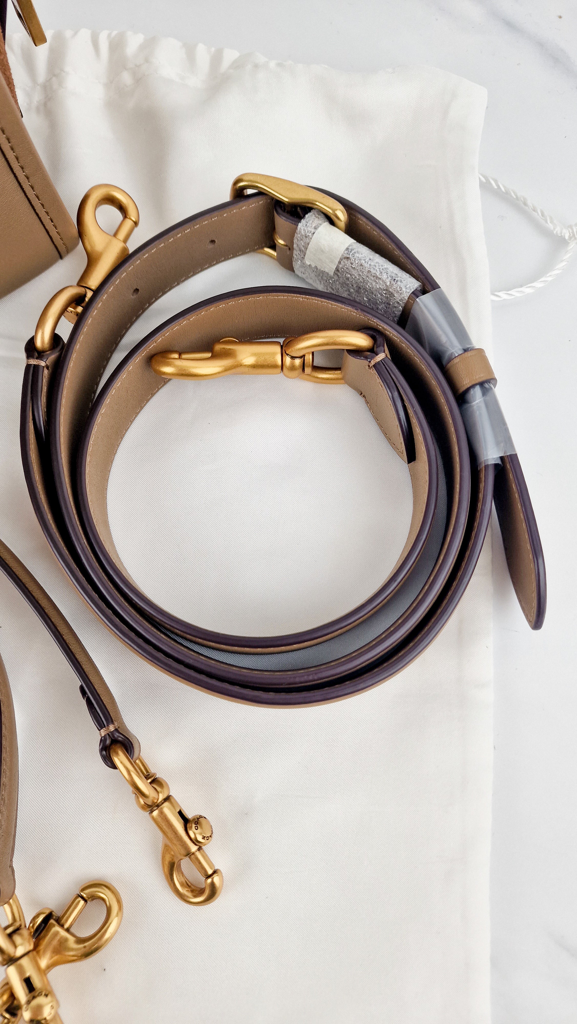 Coach x Jean-Michel Basquiat Rogue 25 Pez Dispenser Dinosaur Bag in Elm Leather & Suede - Handbag Crosbody Shoulder Bag in Taupe Beechwood Coach 6889 - Image 22
