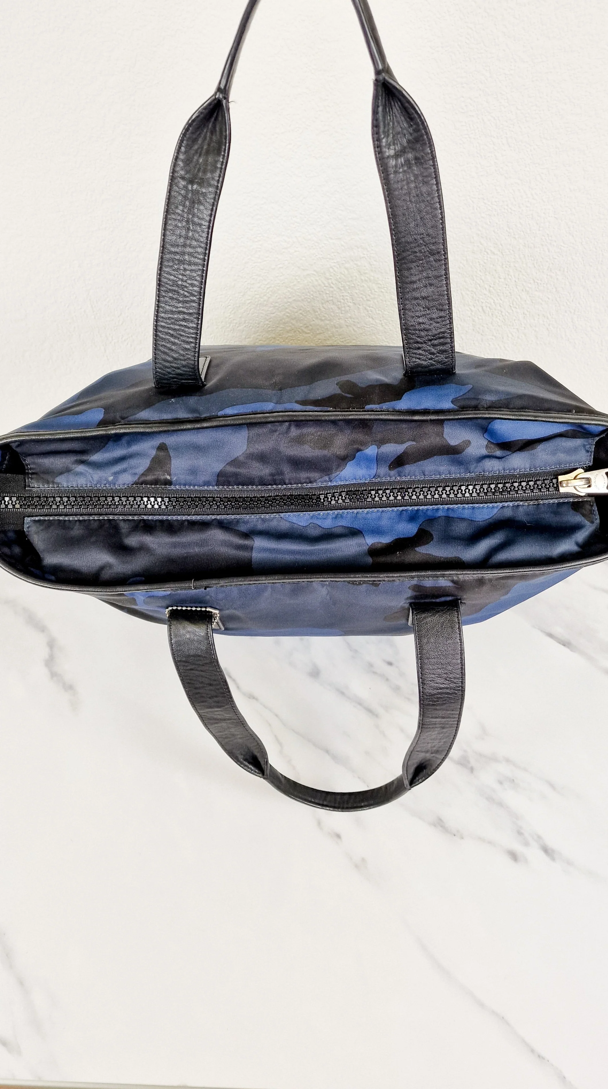 Coach Mercer Tote in Printed Nylon with Urban Camo & Black Leather Details - Coach Mens Bags - Coach F71758 - Image 13