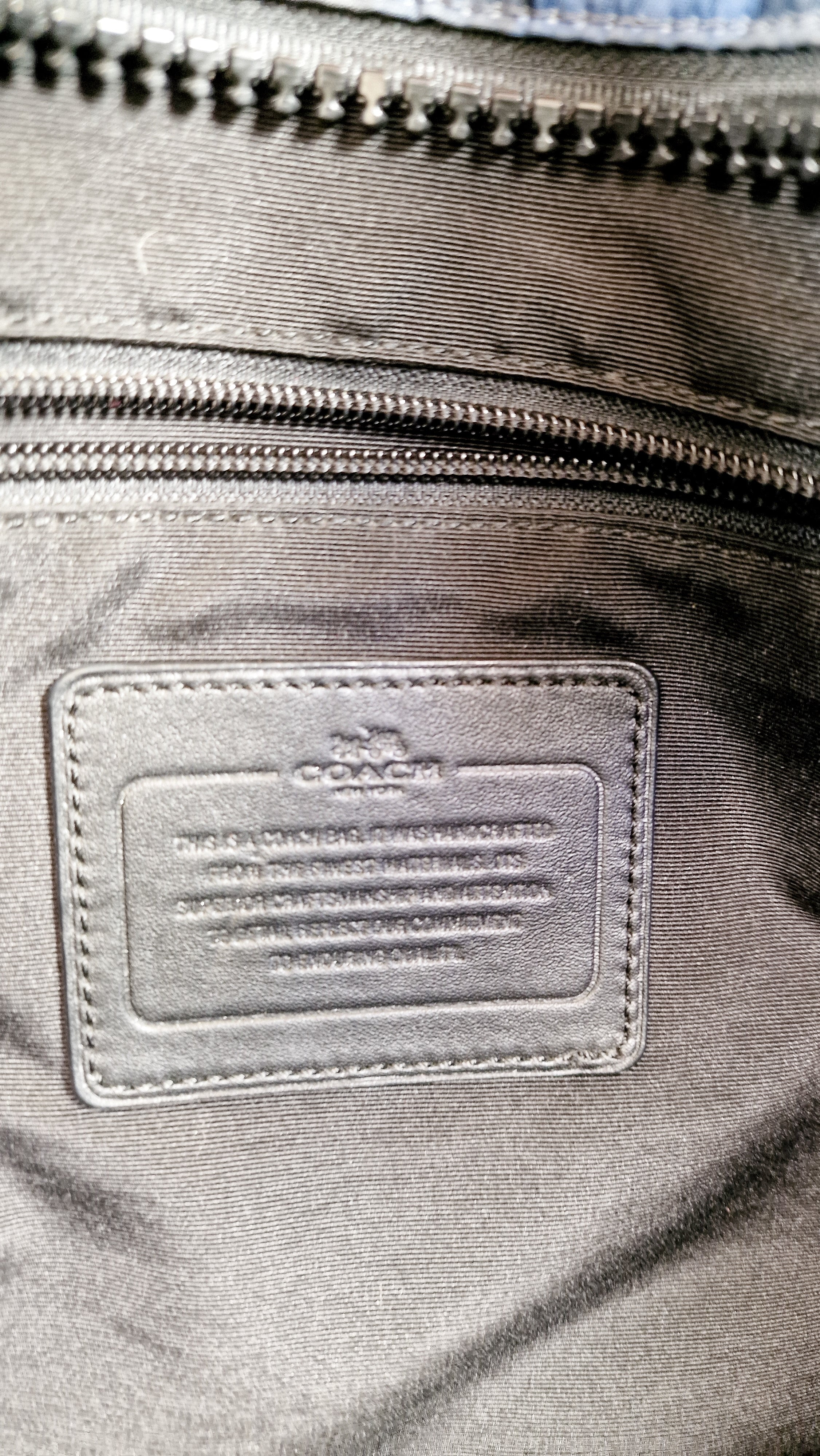 Coach Mercer Tote in Printed Nylon with Urban Camo & Black Leather Details - Coach Mens Bags - Coach F71758 - Image 15