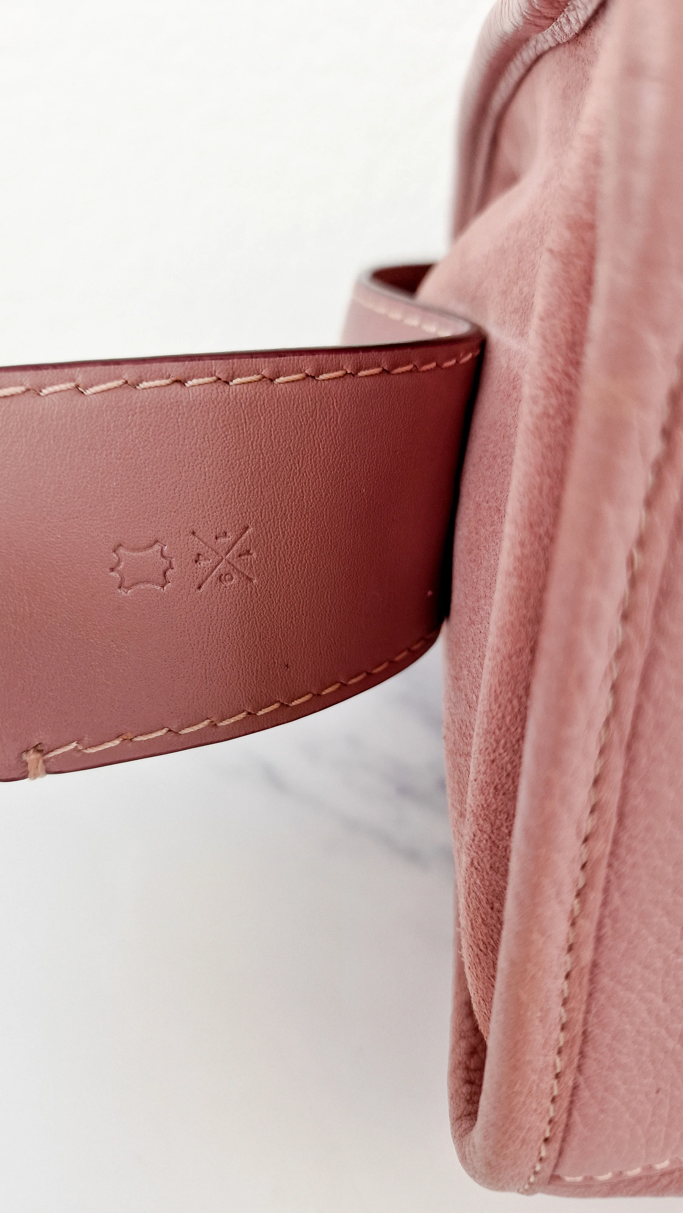 Coach 1941 Rogue 31 Dusty Rose Pink Mixed Leather Burgundy Suede - Satchel Handbag 23755 - Image 15
