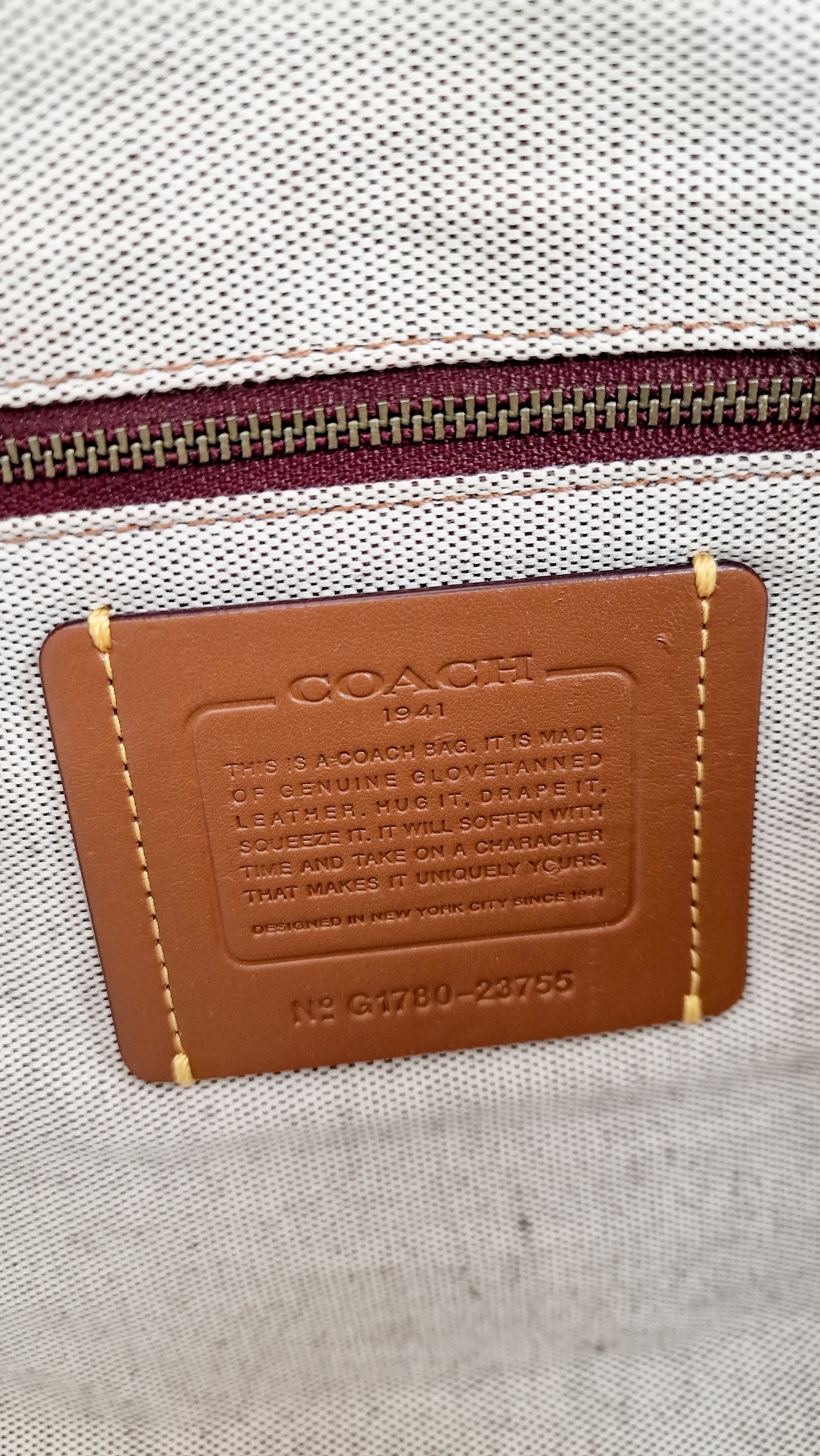Coach 1941 Rogue 31 Dusty Rose Pink Mixed Leather Burgundy Suede - Satchel Handbag 23755 - Image 22
