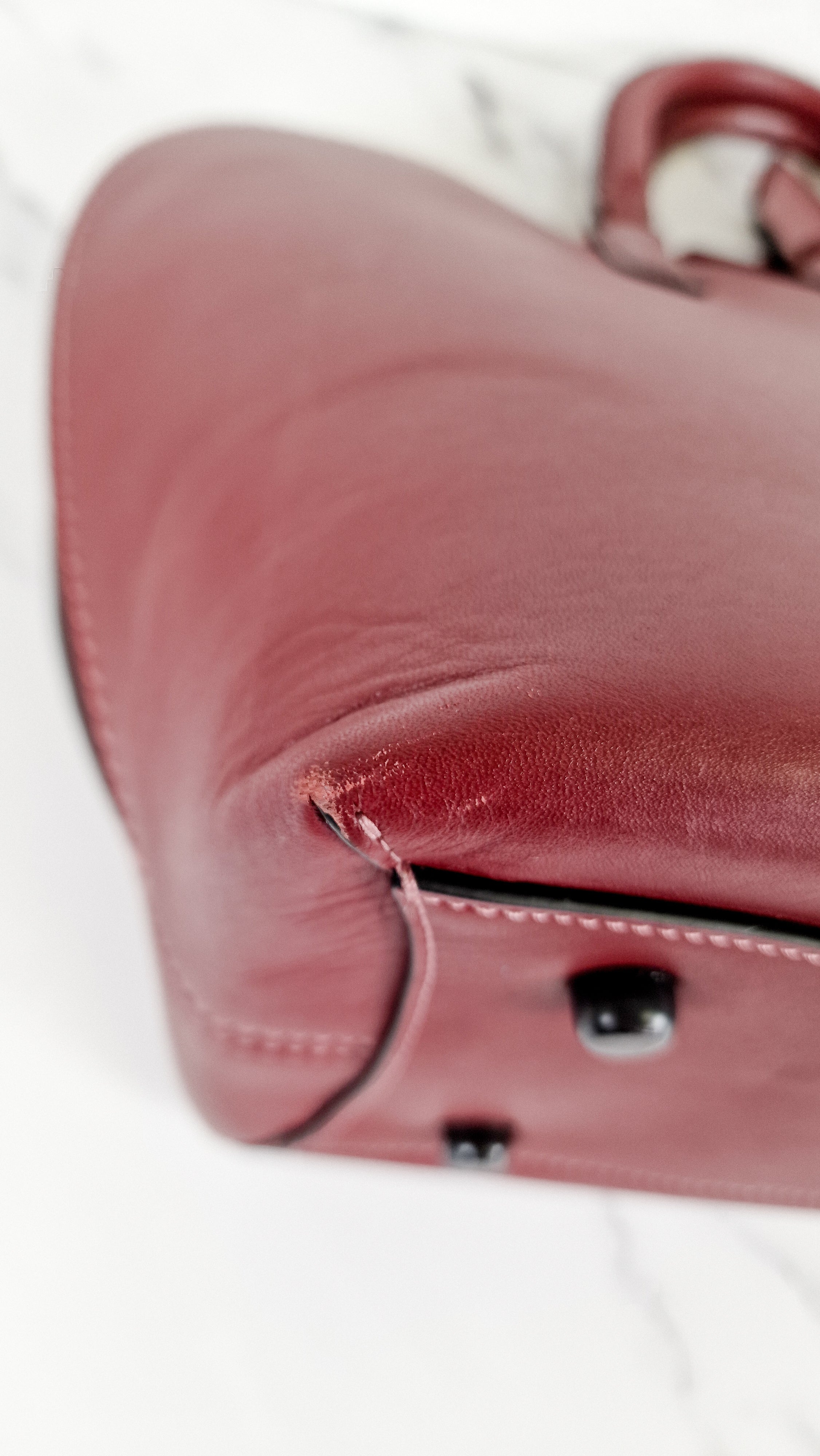 Coach 1941 Dakotah Satchel in Burgundy Red Smooth Leather - Handbag Crossbody Bag - Coach 59132 - Image 21
