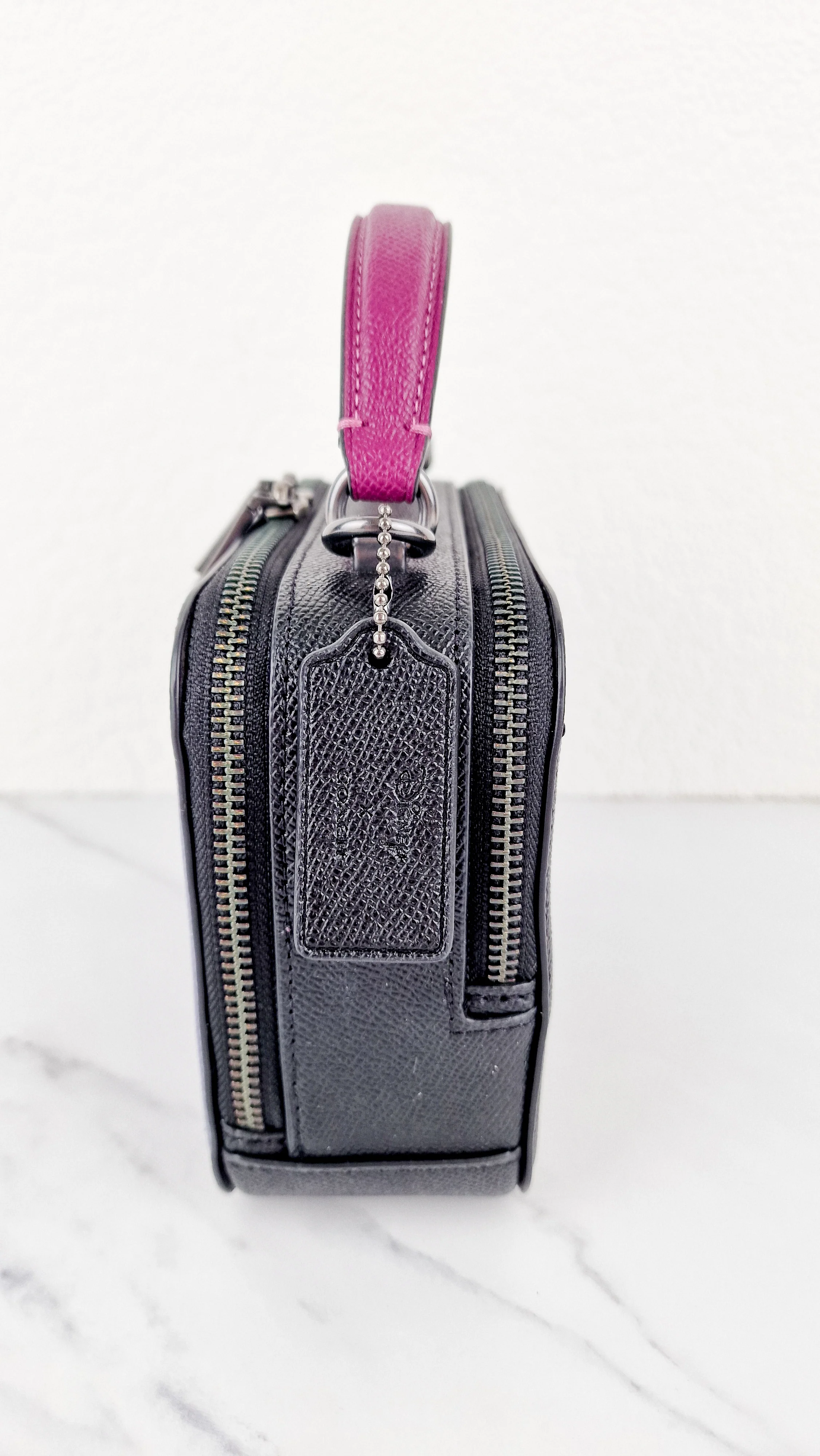 Disney x Coach Box Crossbody With Maleficent Motif Lunchbox Bag Purple Leather Villains - Coach CC376 - Image 11