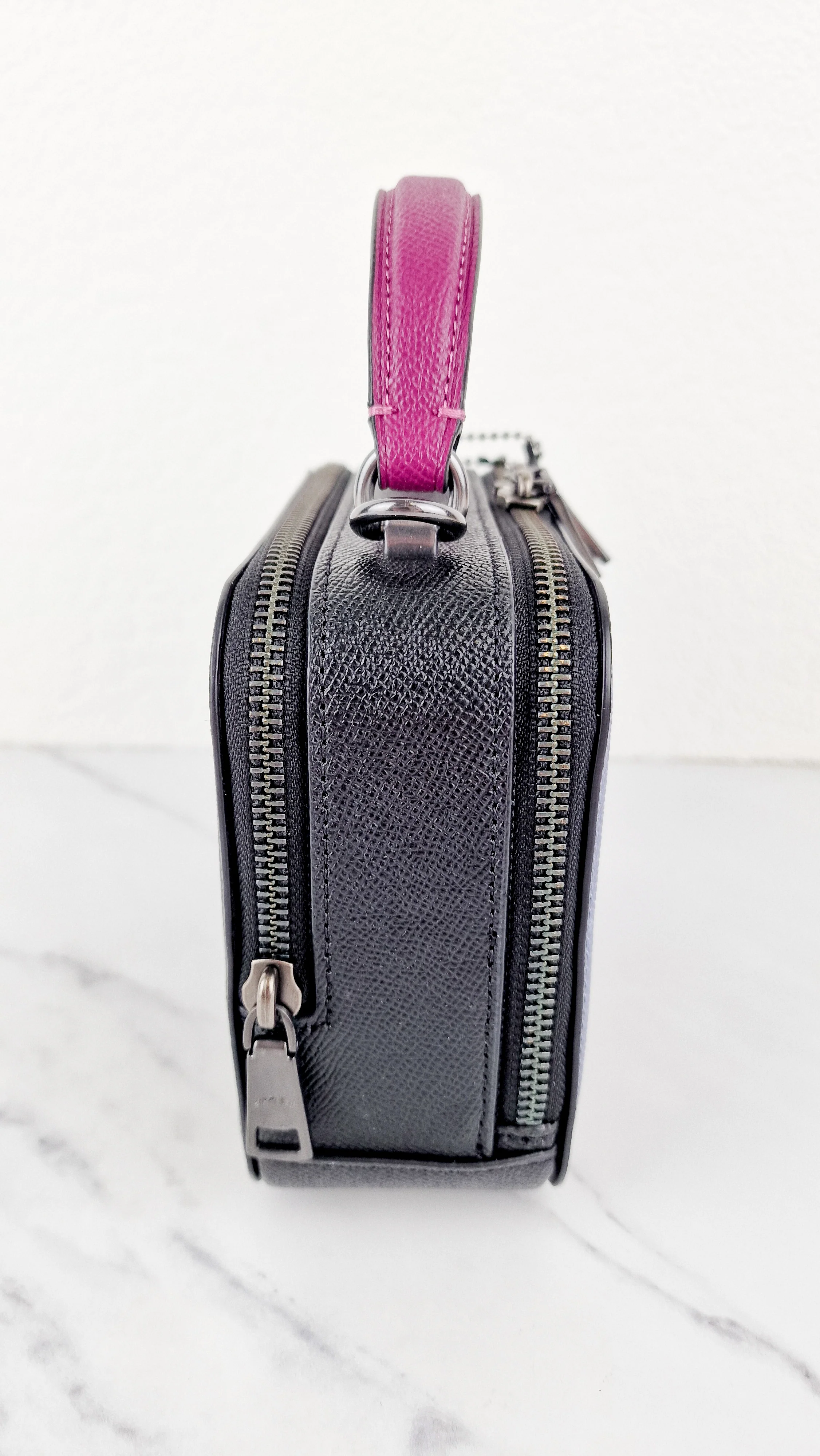 Disney x Coach Box Crossbody With Maleficent Motif Lunchbox Bag Purple Leather Villains - Coach CC376 - Image 13