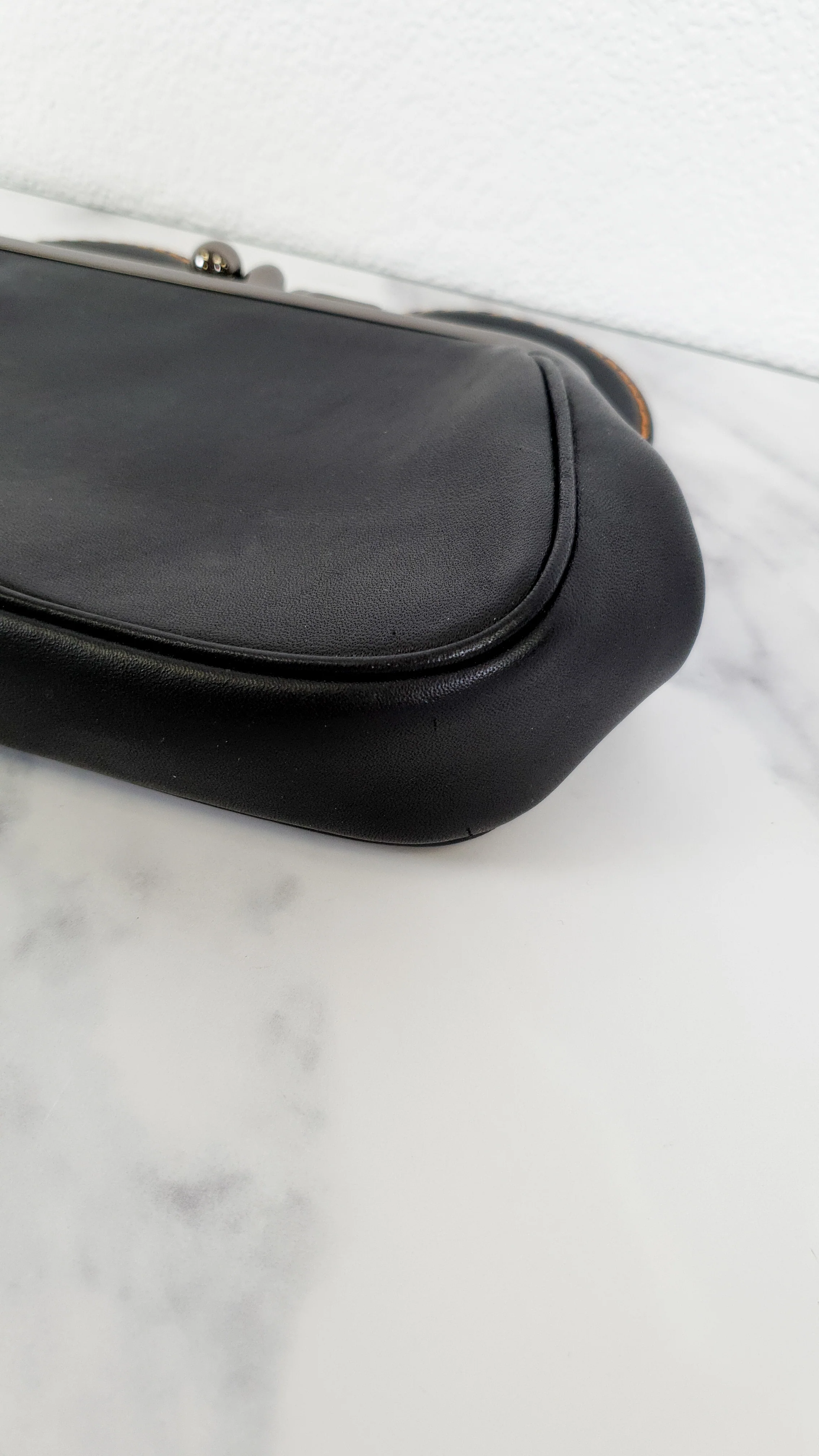 Disney x Coach Mickey Ears Clutch Wristlet in Black Glovetanned Leather - Coach 65794 - Image 11