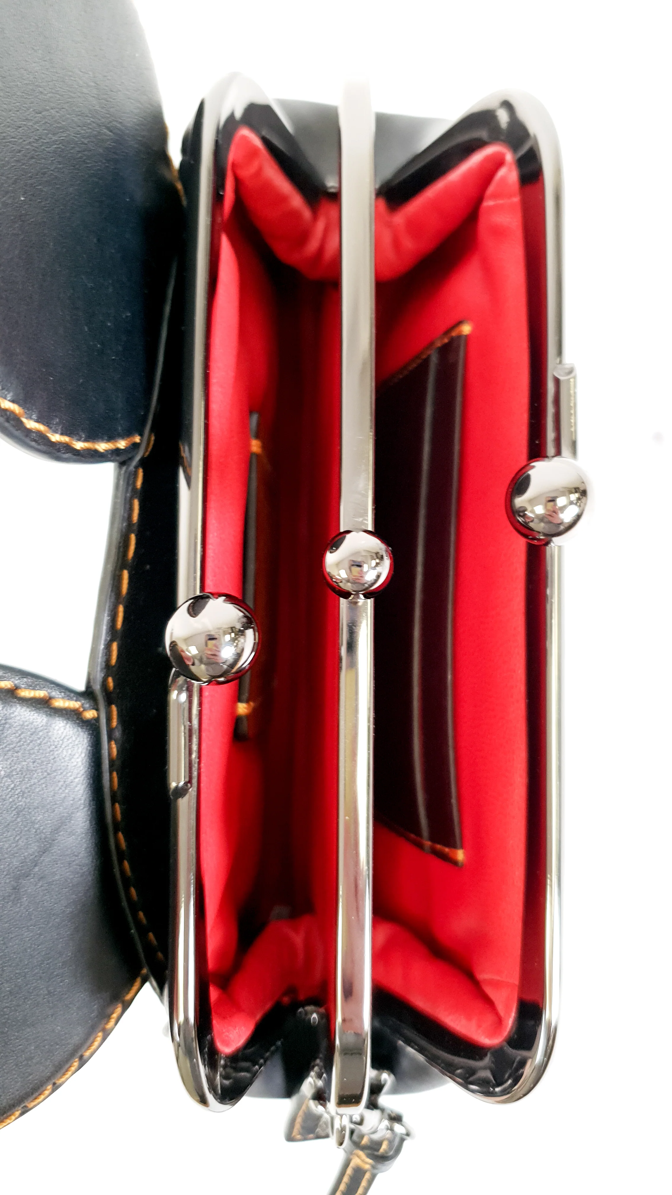 Disney x Coach Mickey Ears Clutch Wristlet in Black Glovetanned Leather - Coach 65794 - Image 12