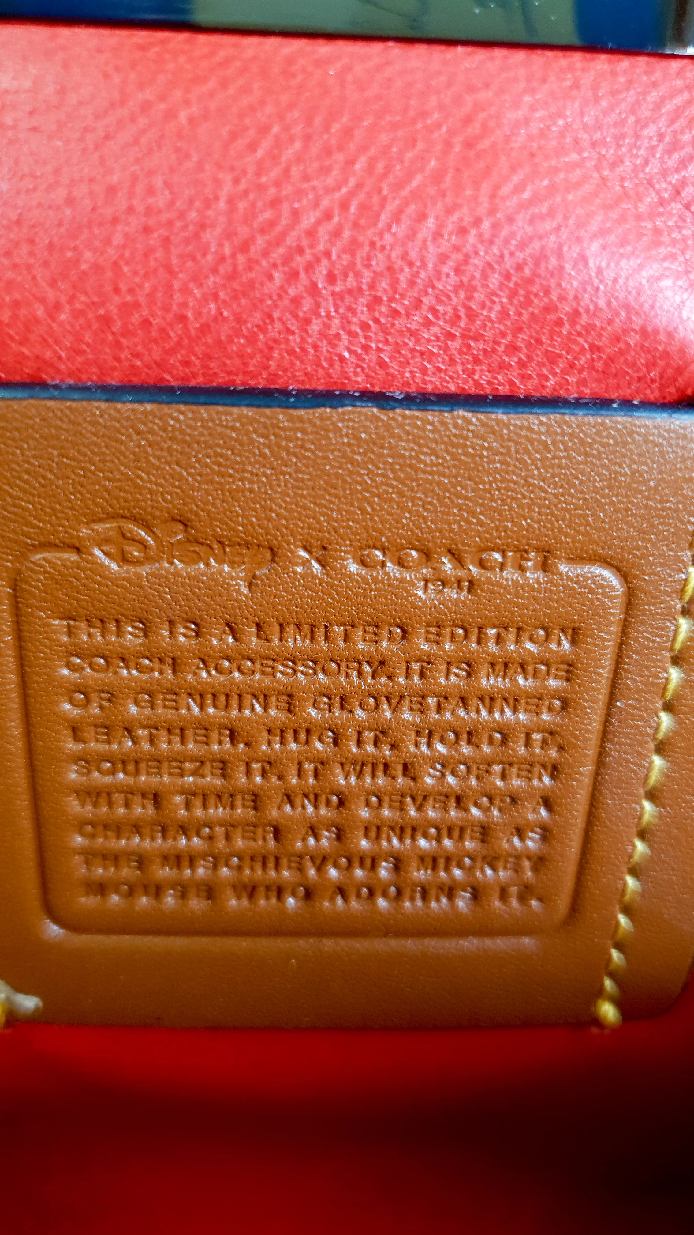 Disney x Coach Mickey Ears Clutch Wristlet in Black Glovetanned Leather - Coach 65794 - Image 14