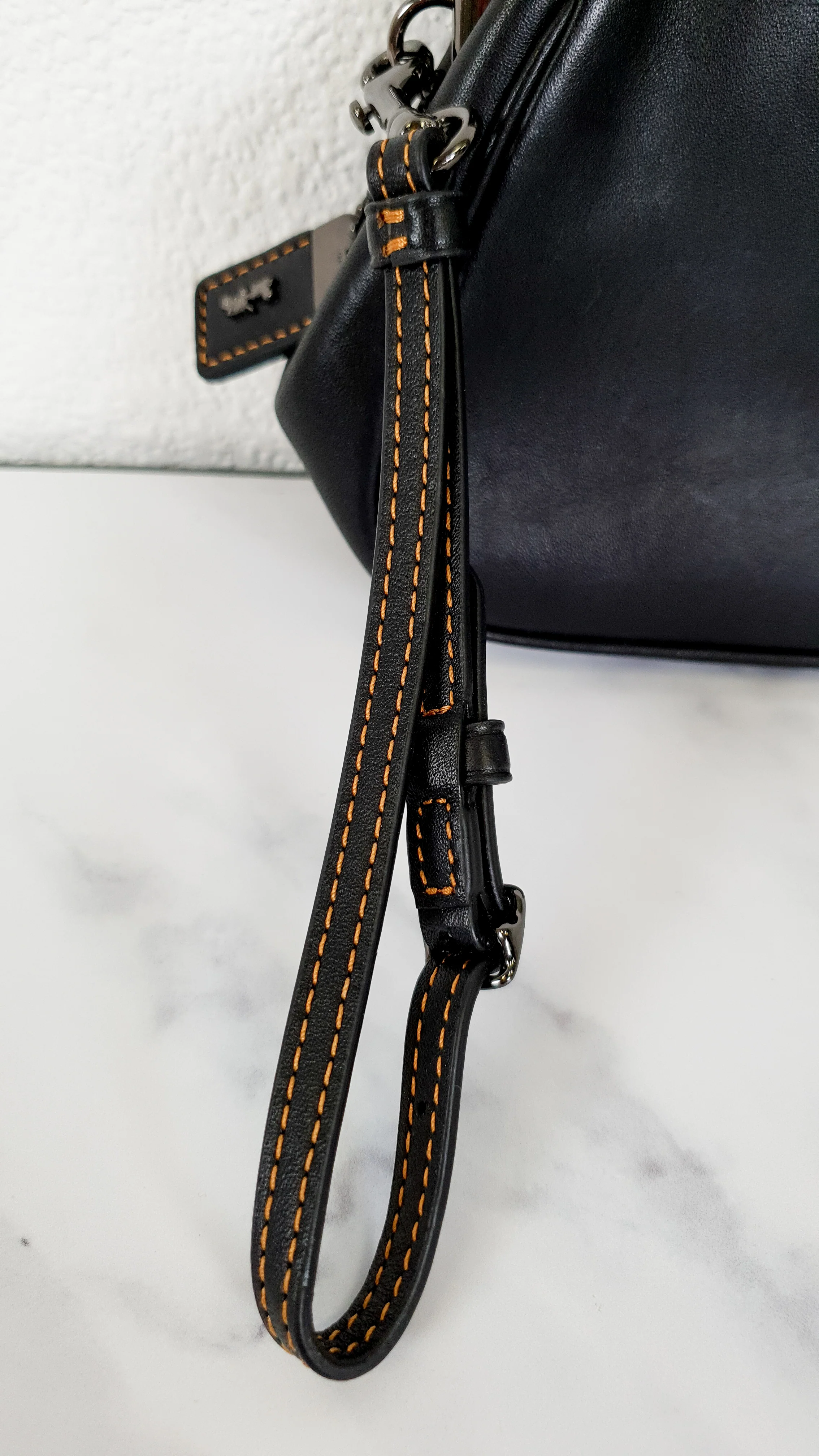 Disney x Coach Mickey Ears Clutch Wristlet in Black Glovetanned Leather - Coach 65794 - Image 3