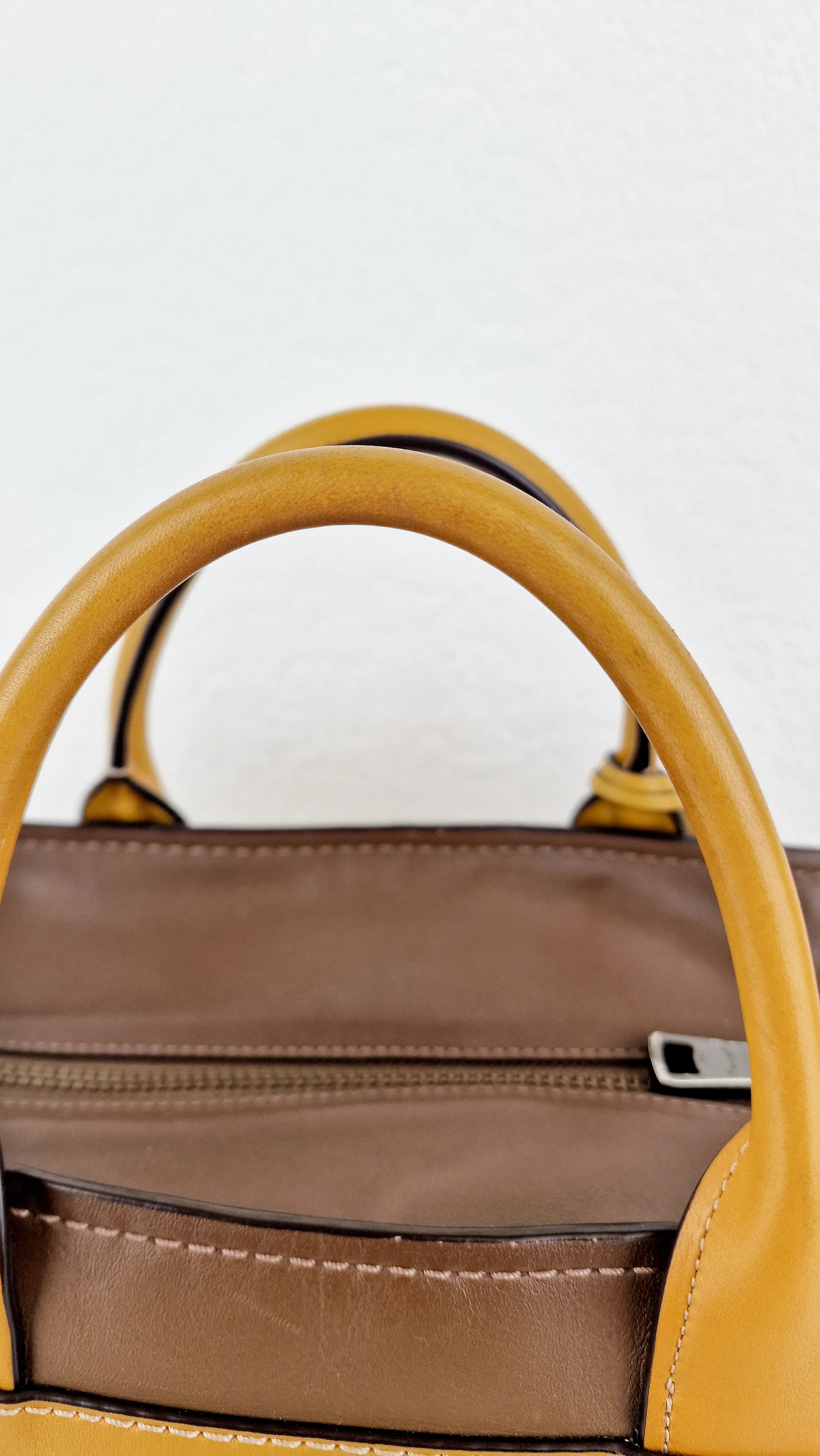 Coach 1941 Double Swagger Flax Yellow Handbag C Chain Strap Leather Bag - Coach 25831 - Image 12