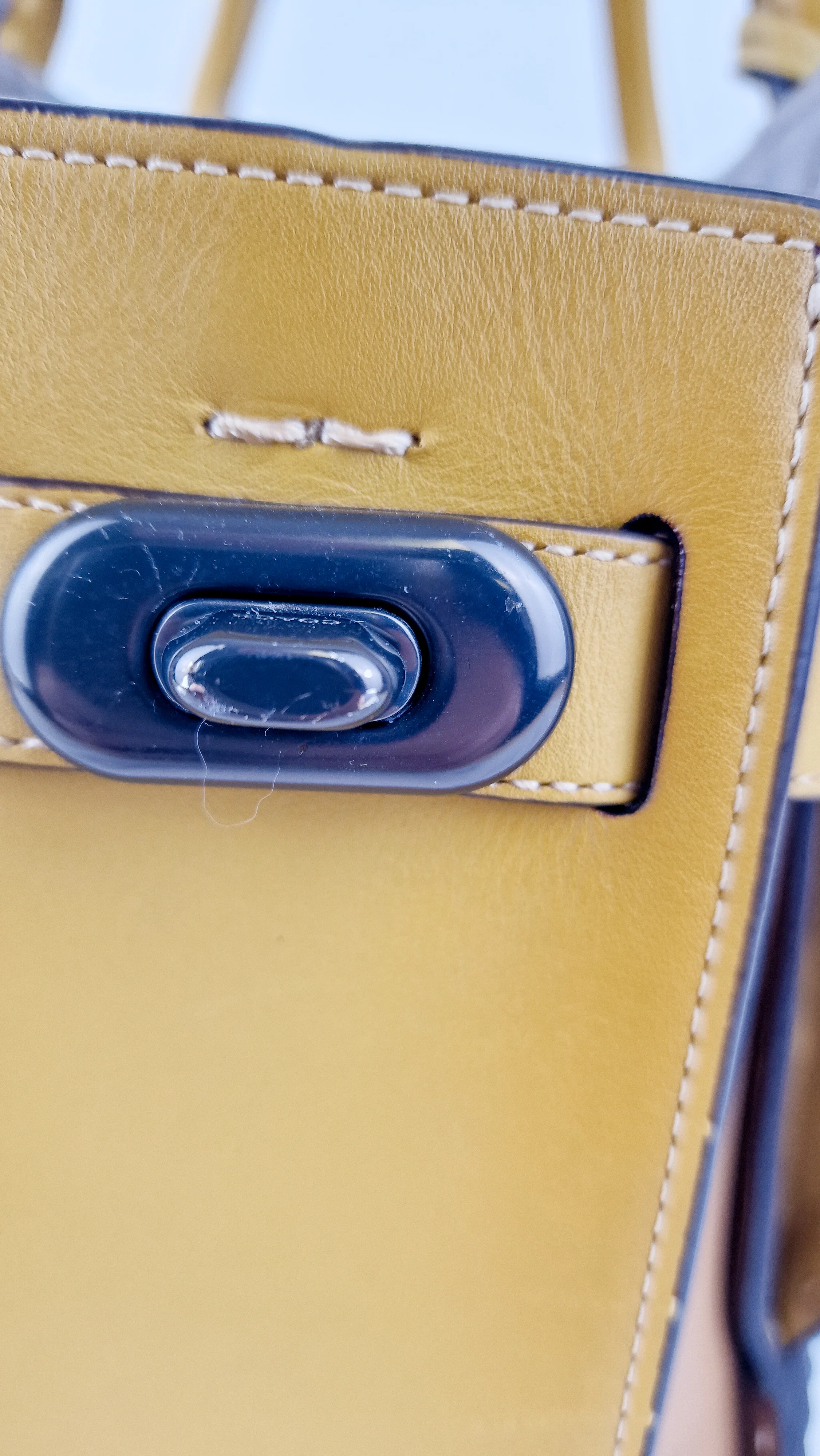 Coach 1941 Double Swagger Flax Yellow Handbag C Chain Strap Leather Bag - Coach 25831 - Image 14