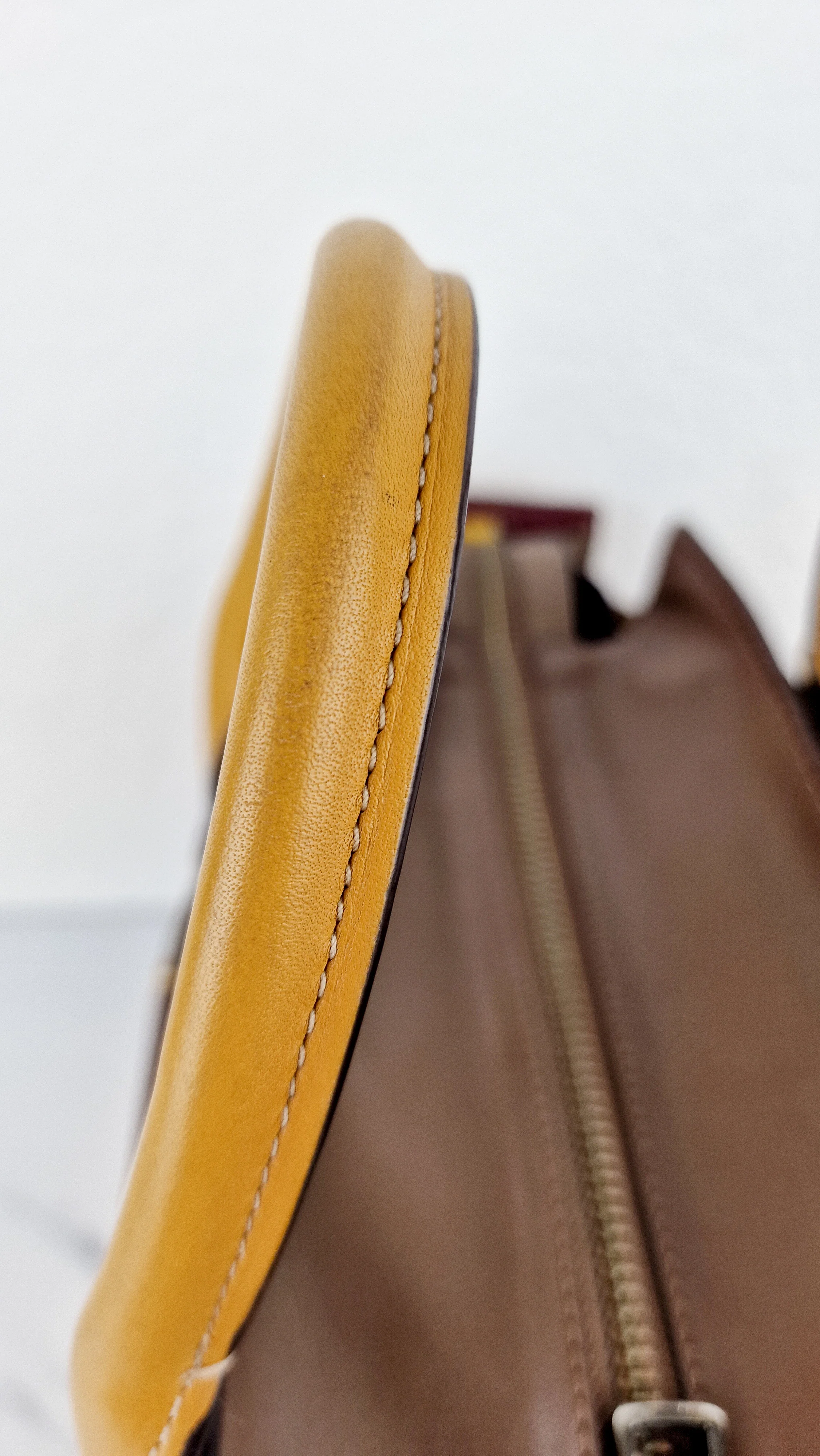 Coach 1941 Double Swagger Flax Yellow Handbag C Chain Strap Leather Bag - Coach 25831 - Image 16