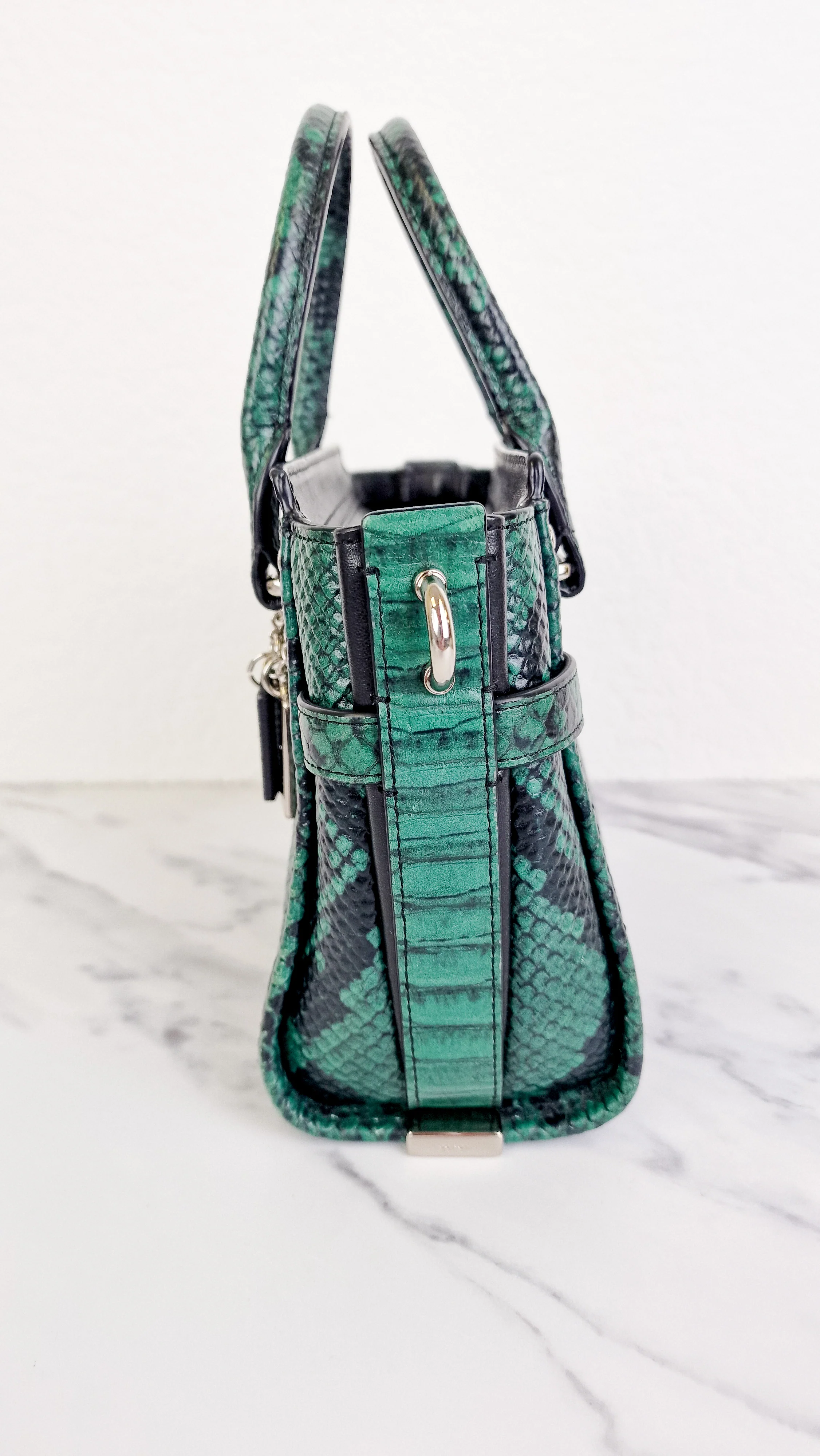 Coach Swagger 21 in Green & Black Snake Print - Handbag Crossbody Bag - Coach 38360 - Image 5