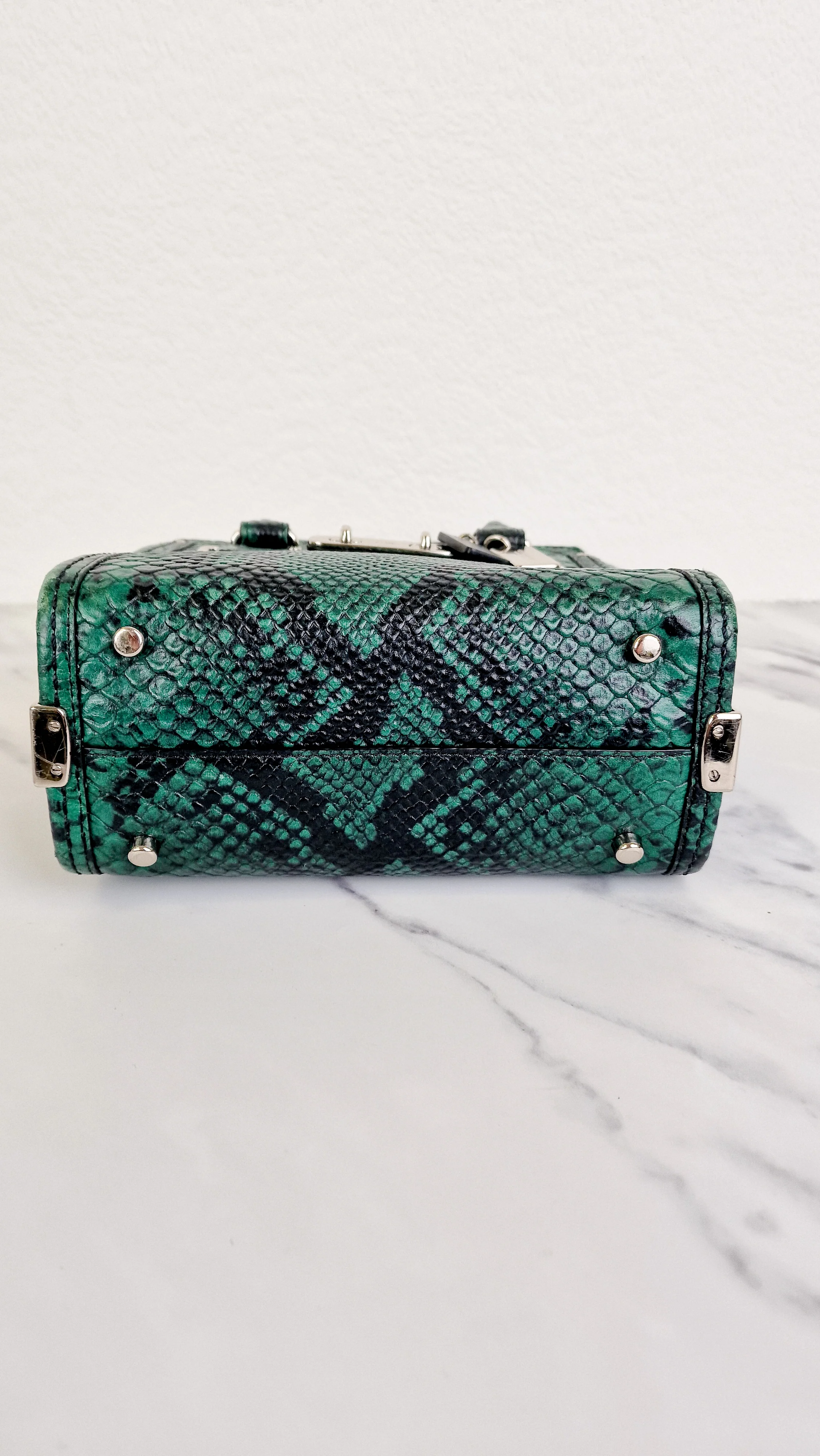 Coach Swagger 21 in Green & Black Snake Print - Handbag Crossbody Bag - Coach 38360 - Image 8