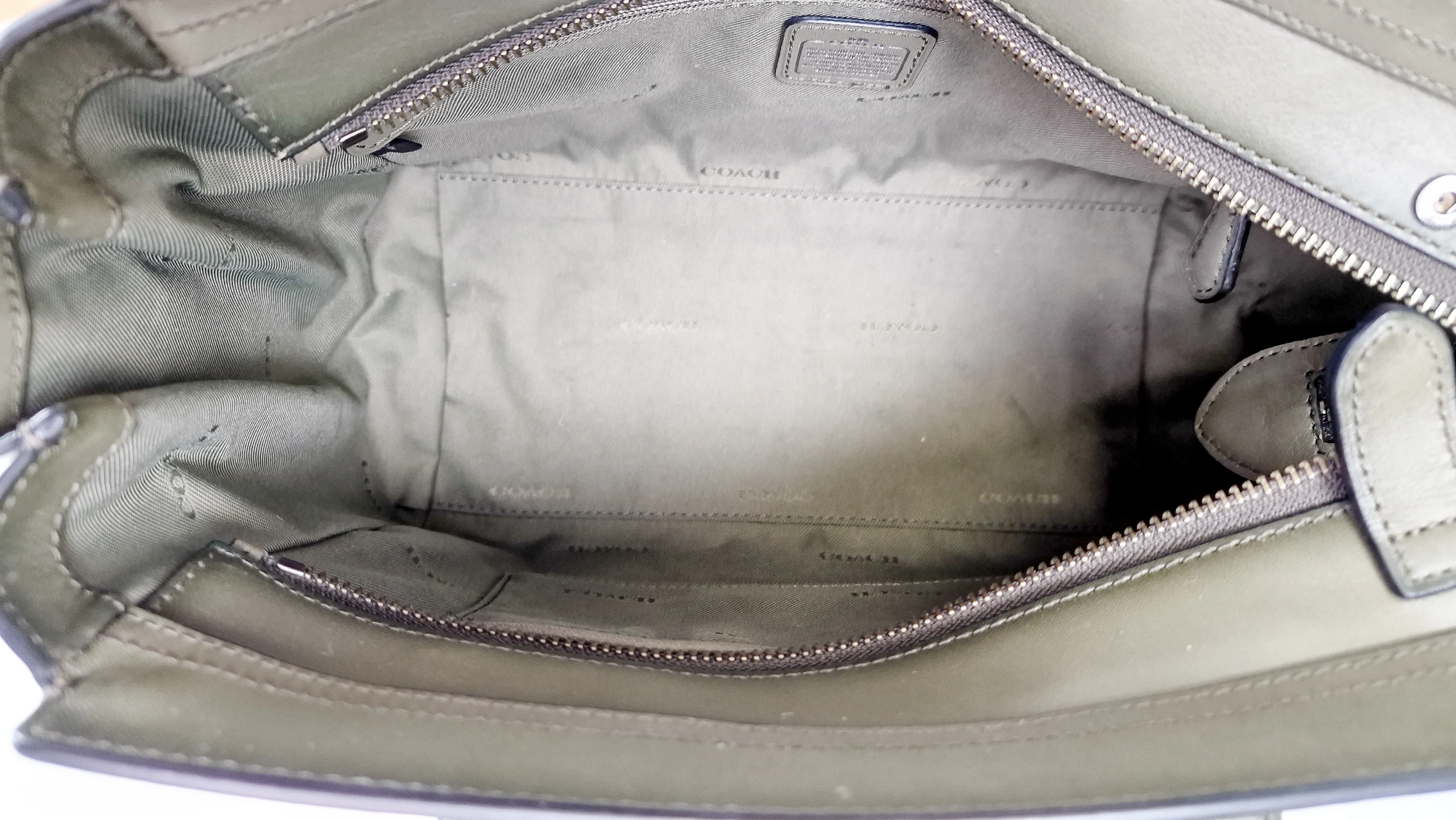 Coach Swagger 27 in Dark Green Burnished Leather - Handbag Shoulder Bag - Coach 38372 - Image 12