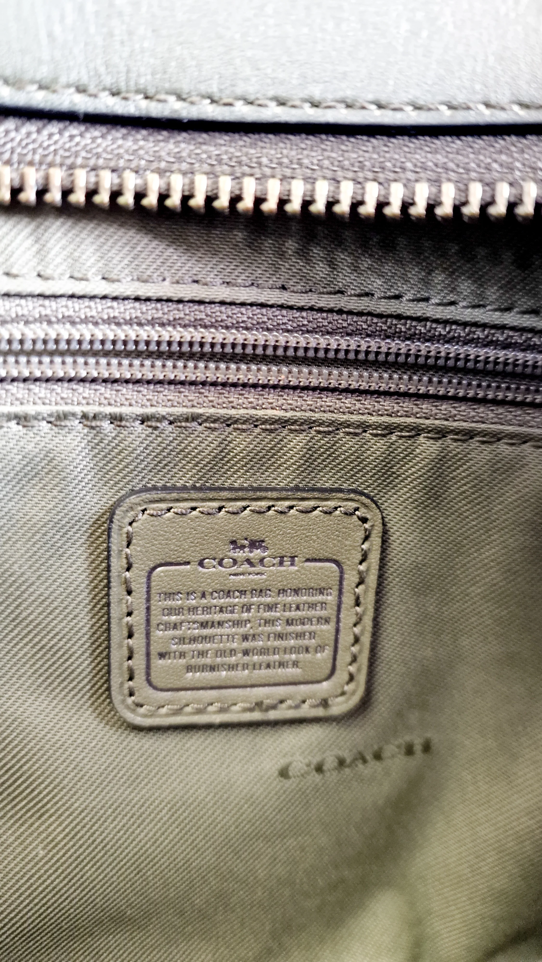 Coach Swagger 27 in Dark Green Burnished Leather - Handbag Shoulder Bag - Coach 38372 - Image 13