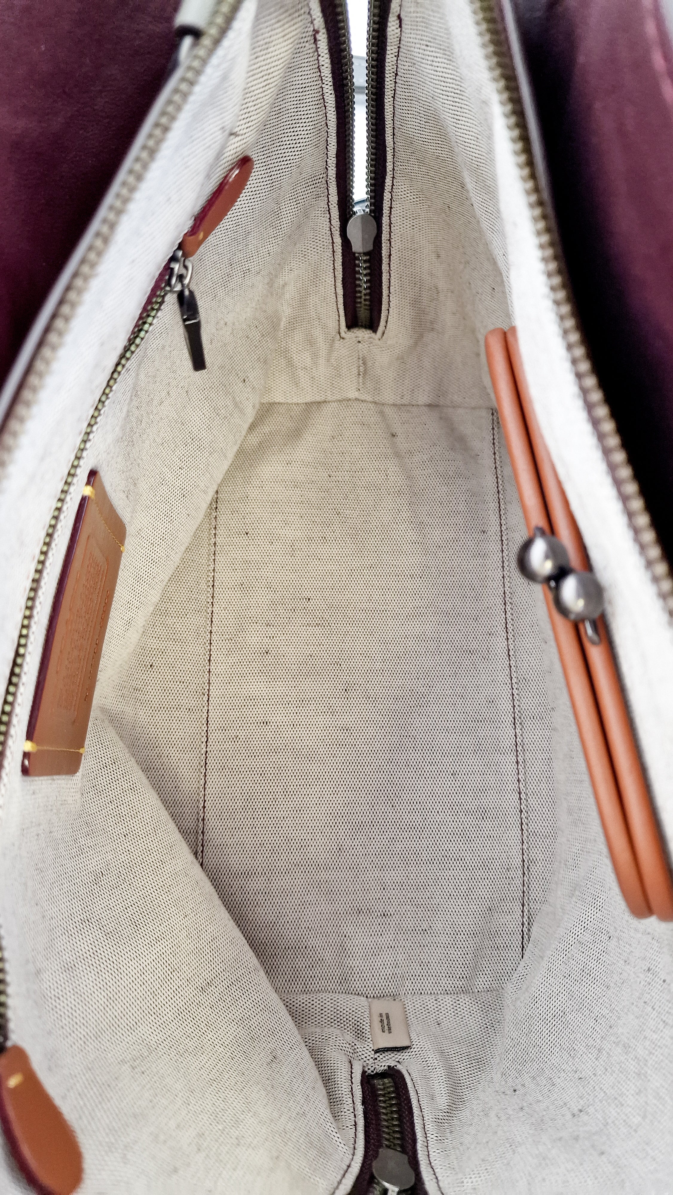 Coach 1941 Dakotah Satchel in Grey Smooth Leather With Whipstitch Handle - Handbag Crossbody Bag - Coach 59983 - Image 14