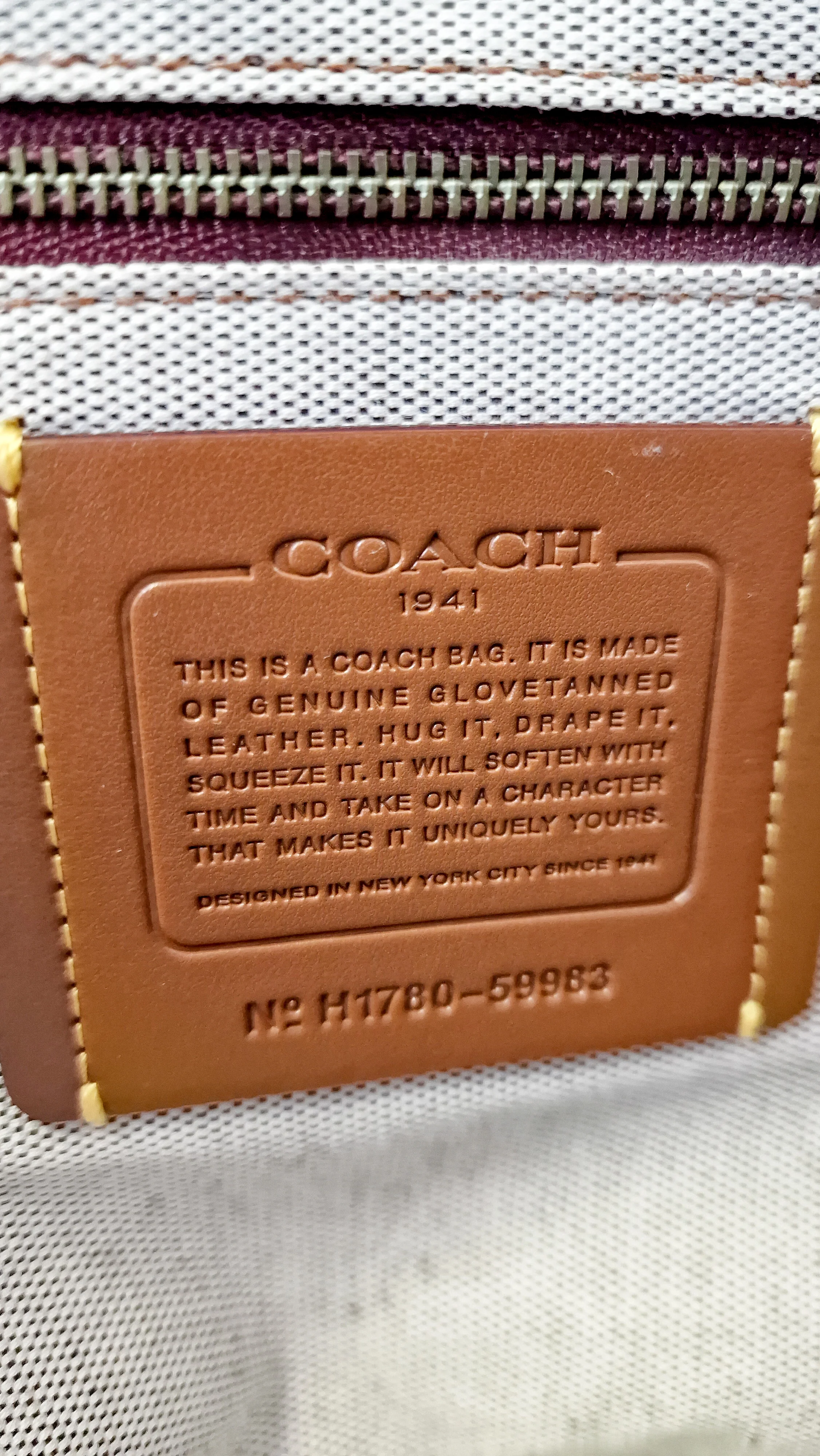 Coach 1941 Dakotah Satchel in Grey Smooth Leather With Whipstitch Handle - Handbag Crossbody Bag - Coach 59983 - Image 15
