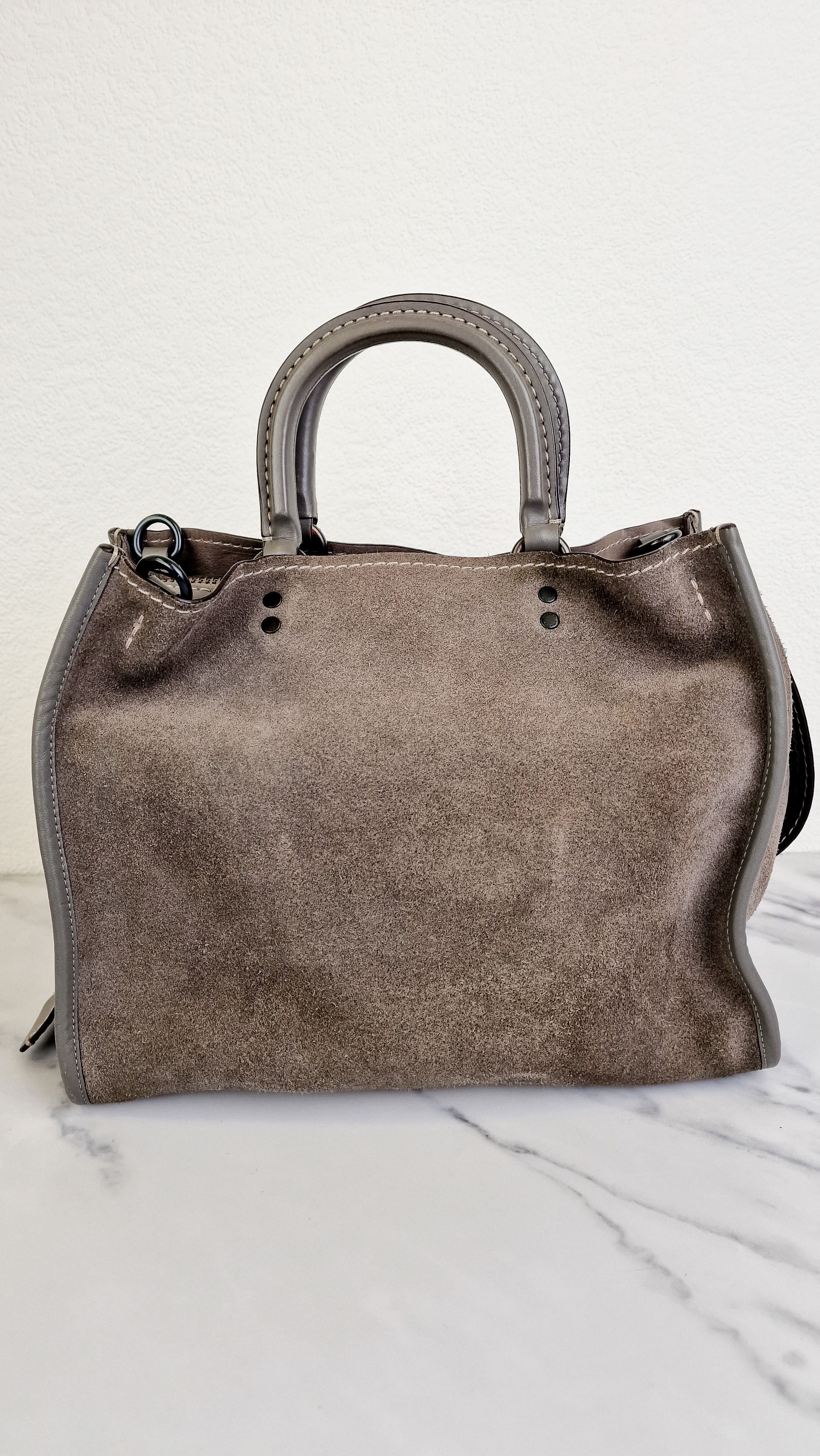 Coach Rogue 31 in Heather Grey Suede - Coach 1941 Handbag Crossbody Bag Shoulder Bag - Coach 38220 - Image 7