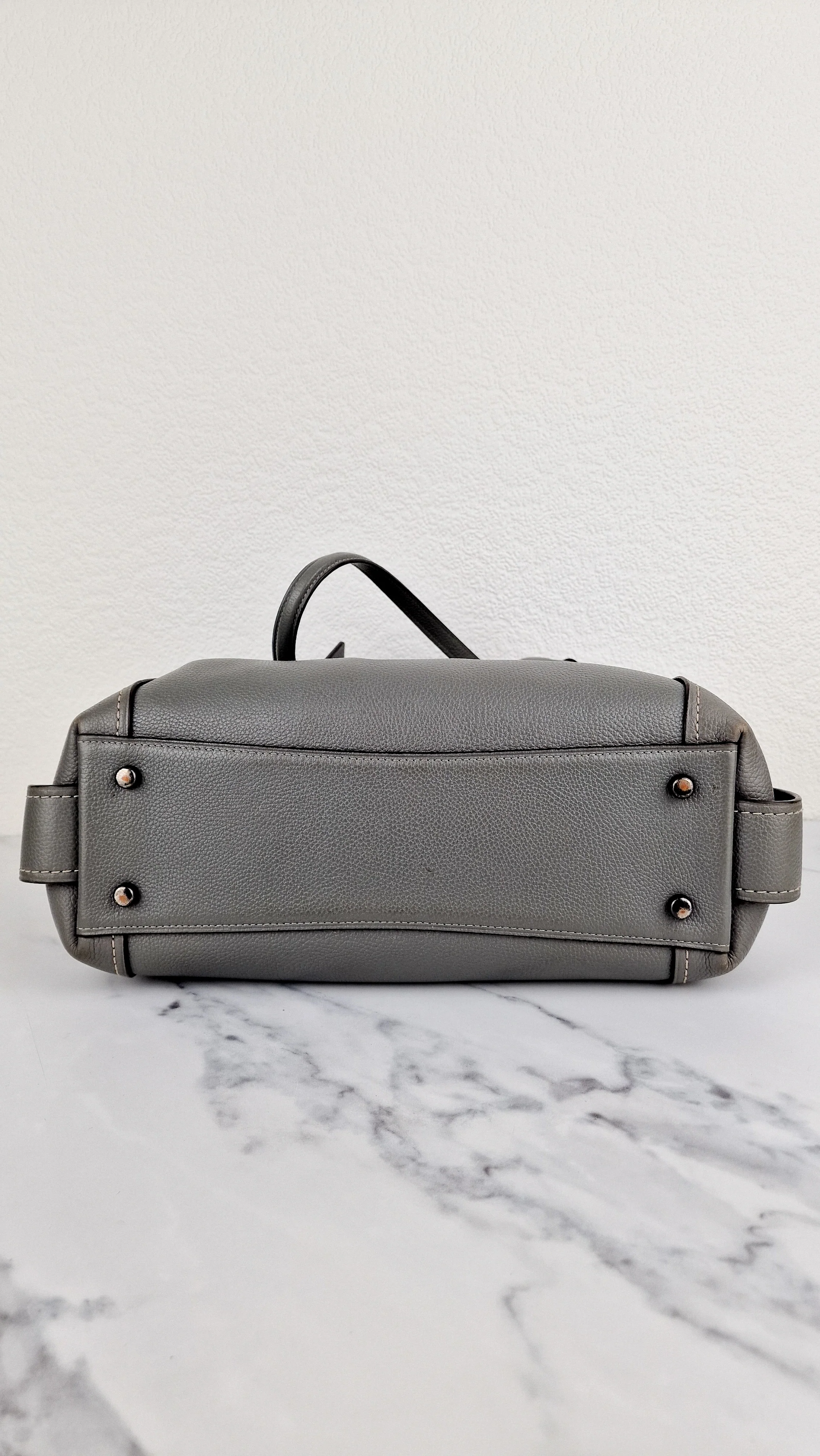 Coach Edie 31 Shoulder Bag in Grey Pebble Leather - Handbag Coach 57125 - Image 9