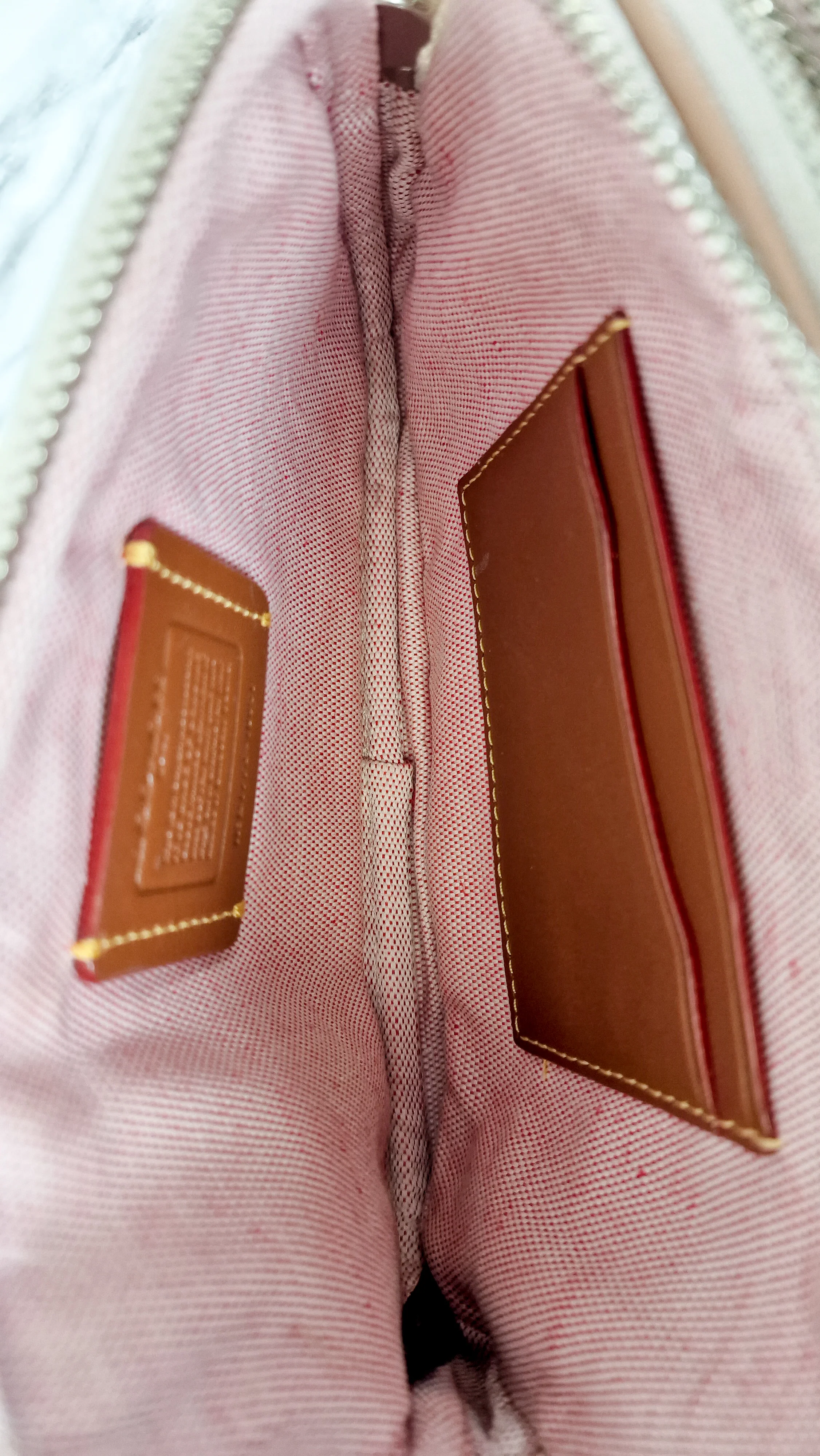 Coach Camera Bag with Nasa Space Rocket Patch in Chalk Smooth Leather Clutch - Coach 10851 - Image 6