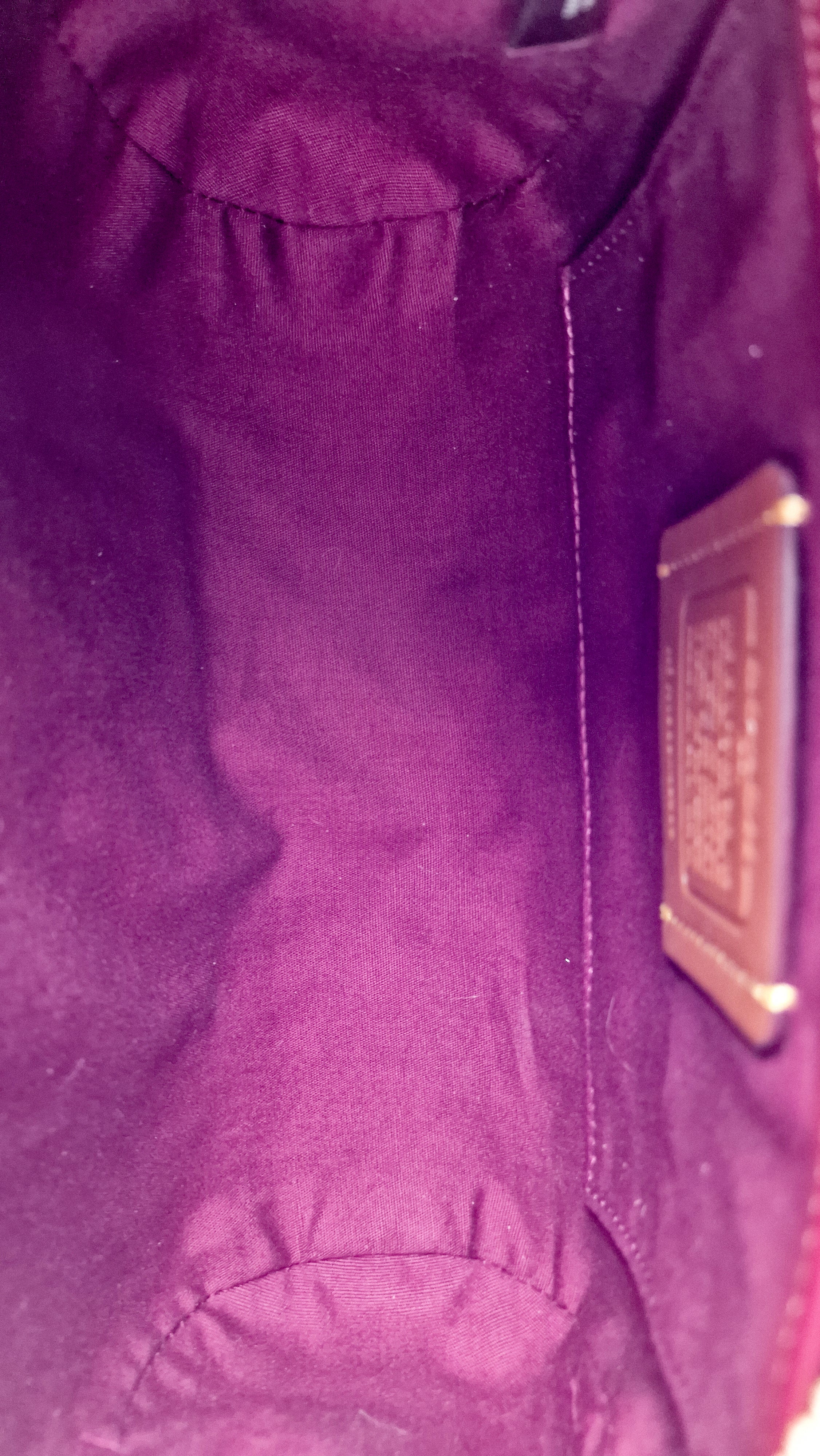 Coach Joni Crossbody in Signature Jacquard & Burgundy Leather with Pyramid Rivets Bag - Coach 48205 - Image 23