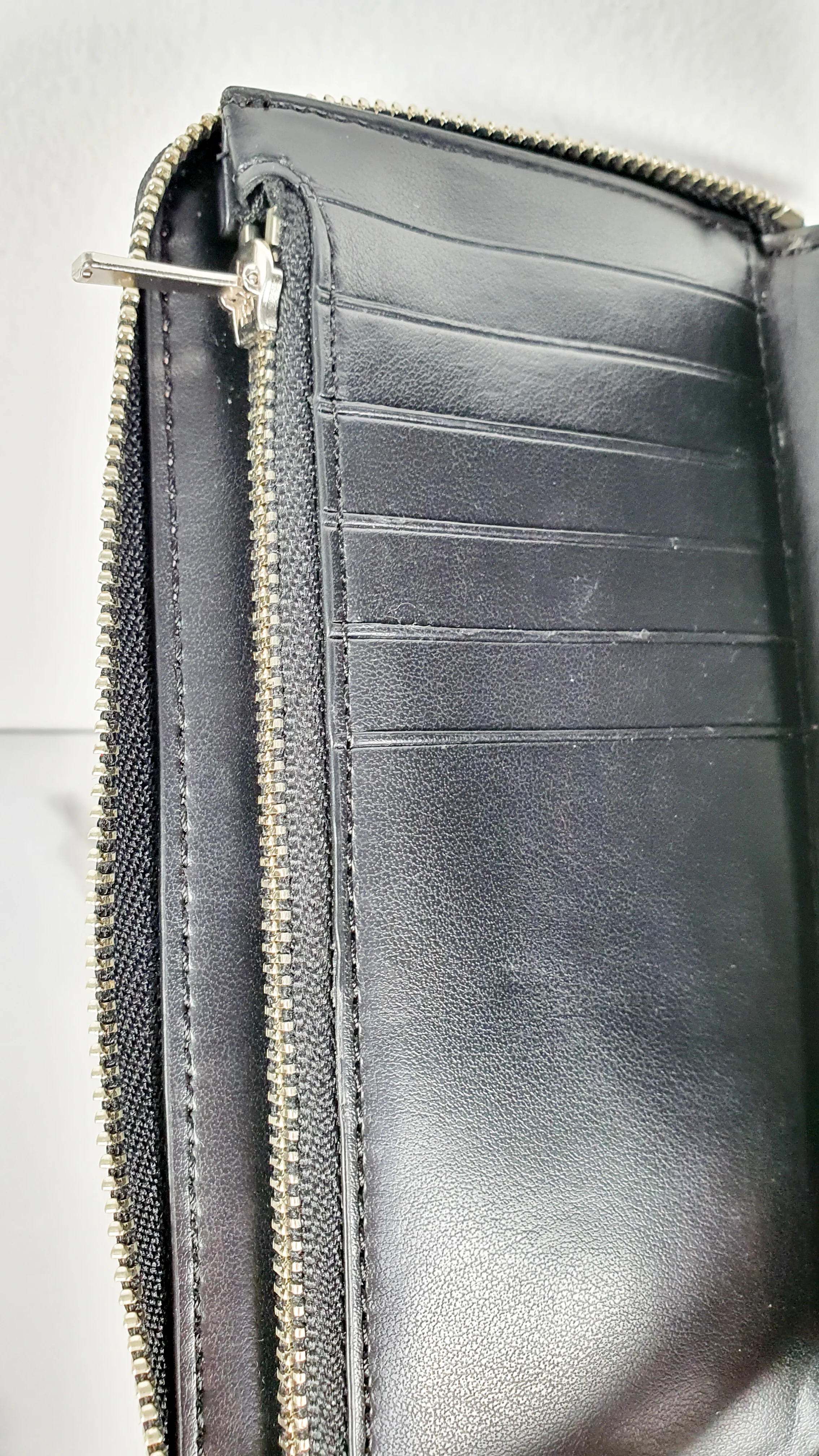 Limited Edition Coach Pepsi Cola Zip Wallet With Black Smooth Leather Purse - Coach F26389 - Image 8
