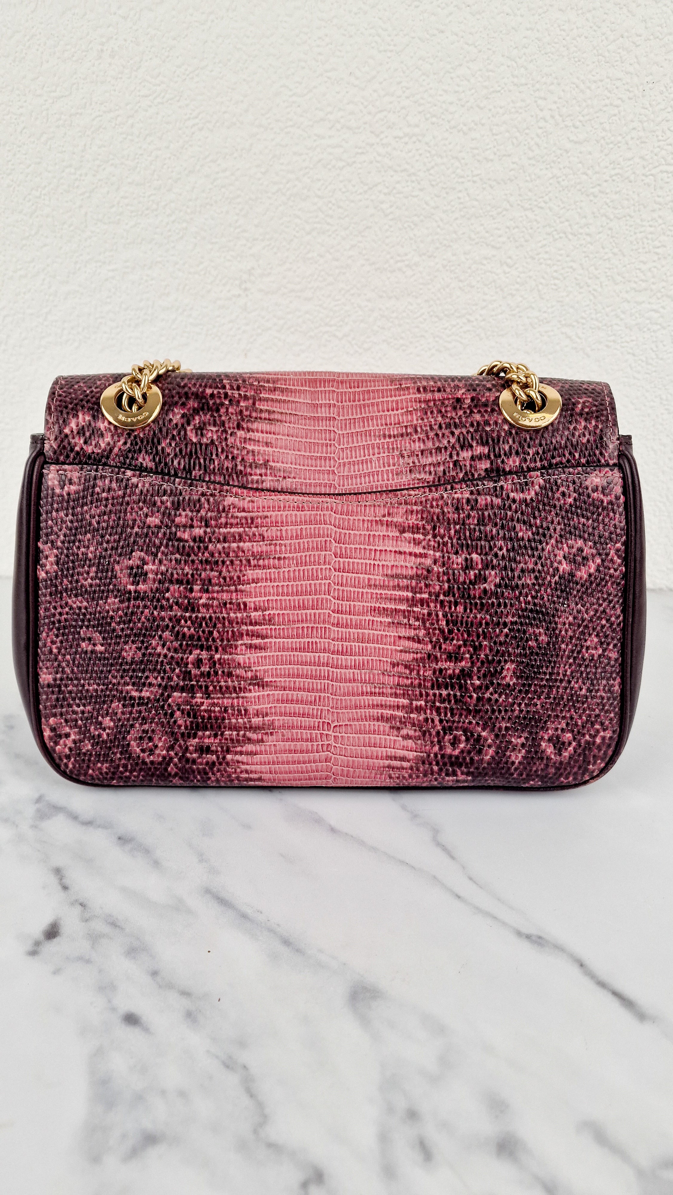 Coach Cassidy Crossbody Bag in Pink Lizard Embossed Leather - Coach F72669 - Image 8