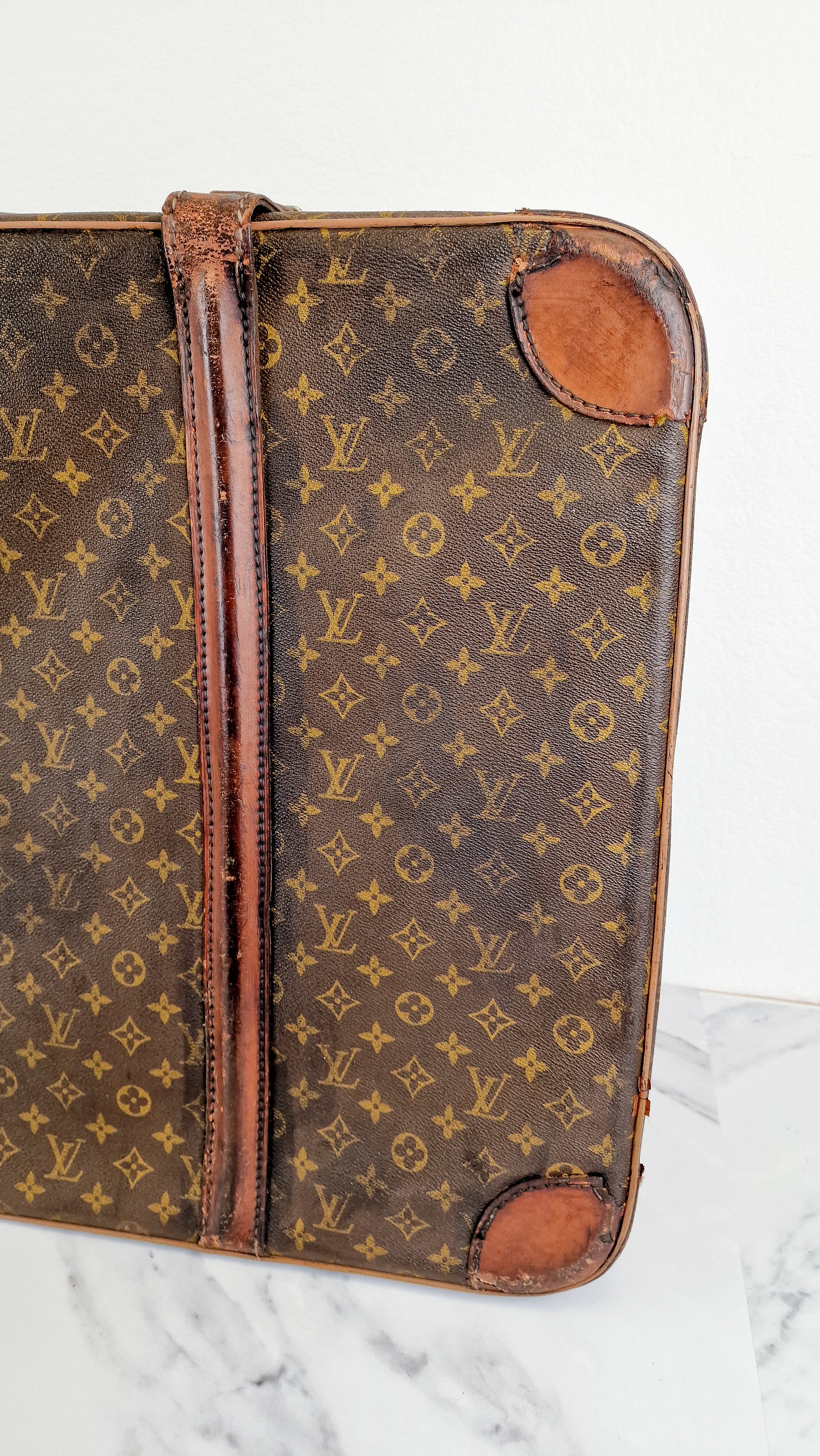 Louis Vuitton Monogram Suitcases Vintage Luggage Set CELEBRITY OWNED Travel Set - Image 15