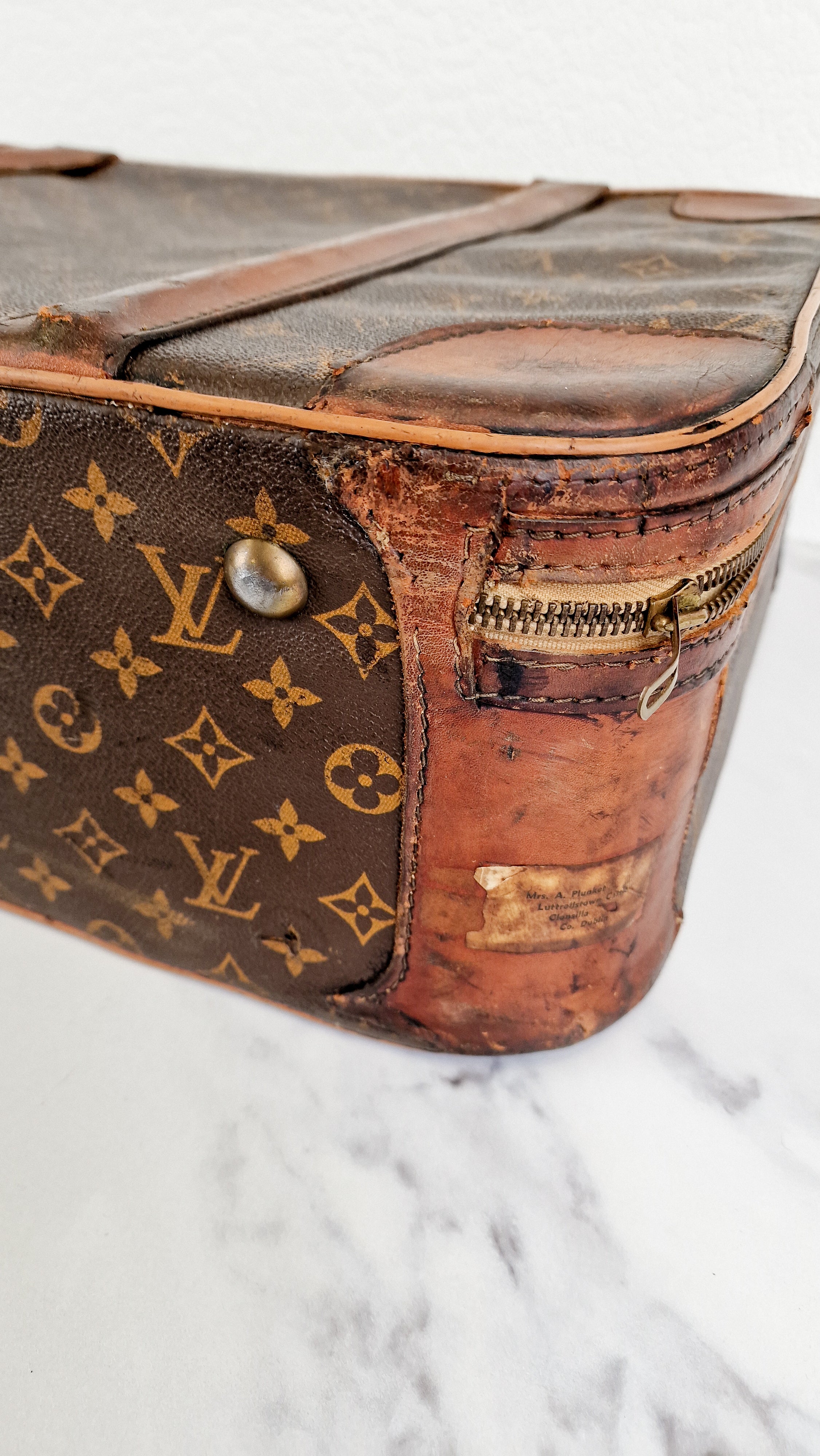 Louis Vuitton Monogram Suitcases Vintage Luggage Set CELEBRITY OWNED Travel Set - Image 51