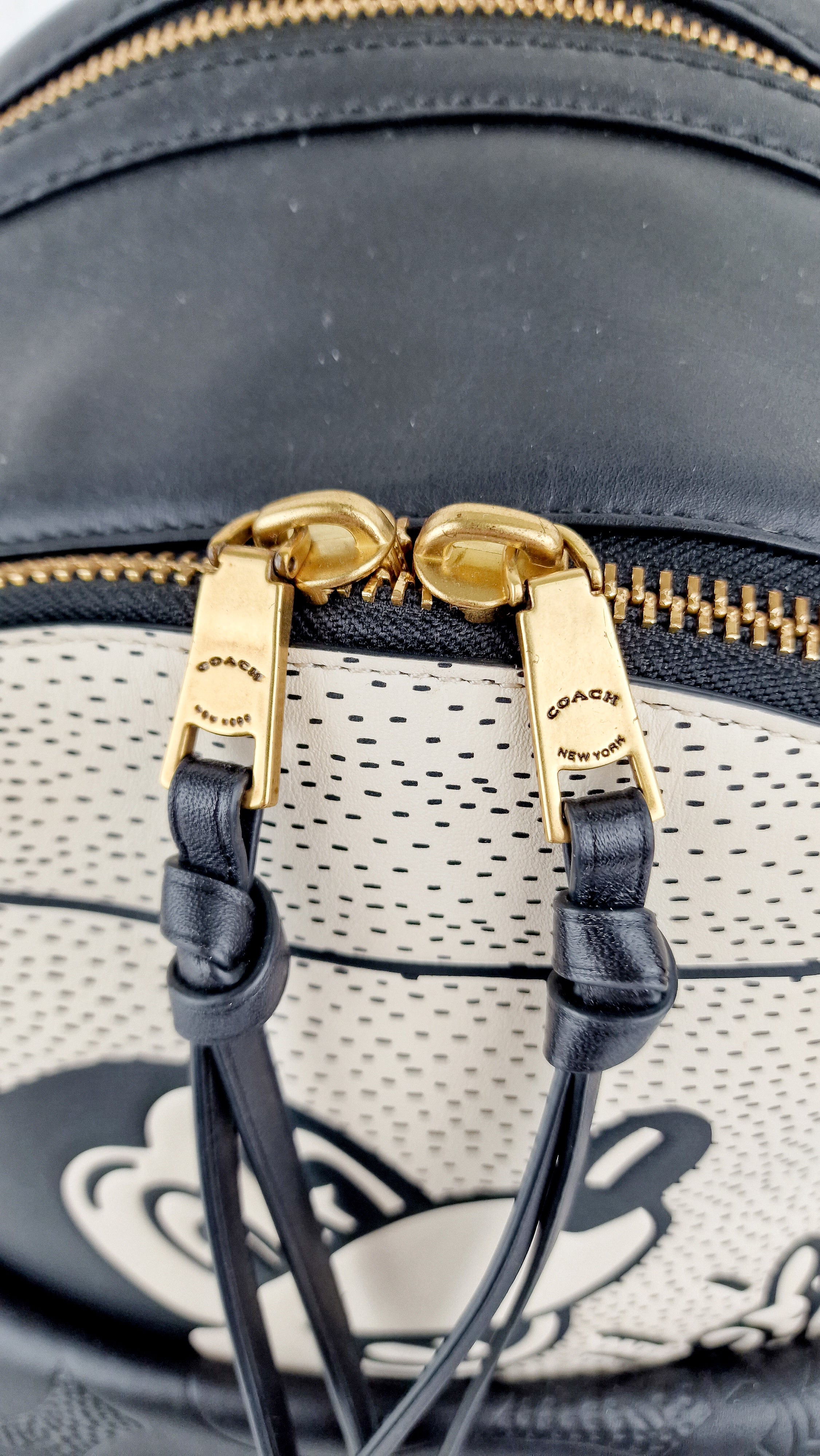 Disney x Coach Keith Haring Mickey Mouse Backpack in Black & White Sample Bag - Coach 5228 - Image 17