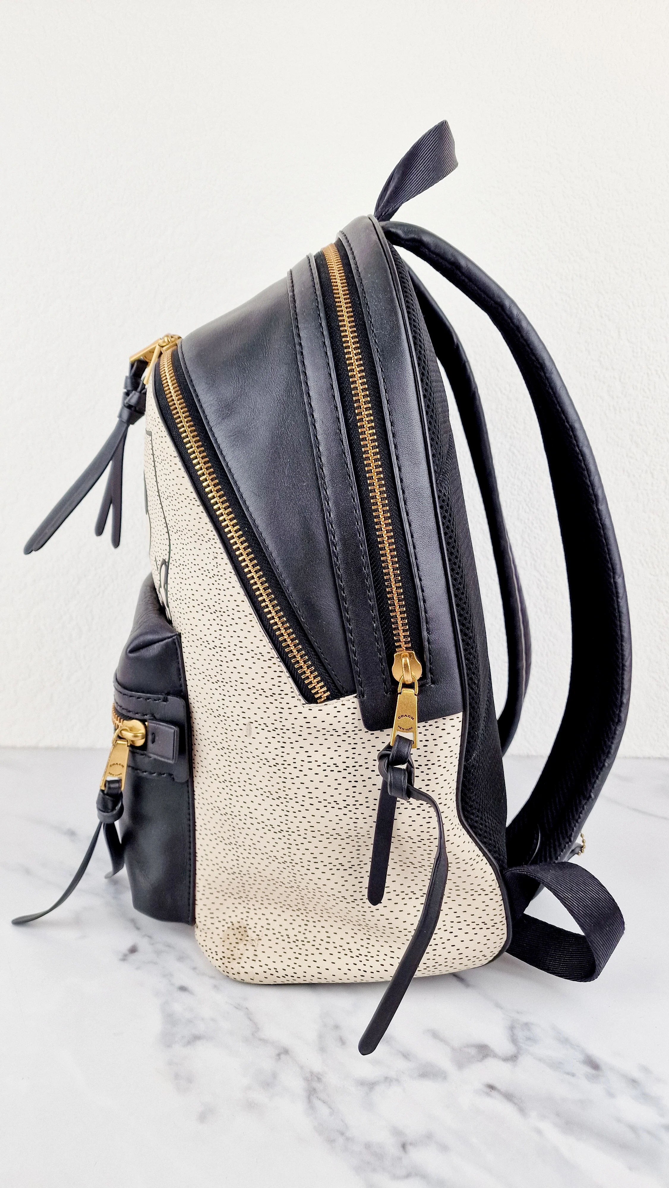 Disney x Coach Keith Haring Mickey Mouse Backpack in Black & White Sample Bag - Coach 5228 - Image 4