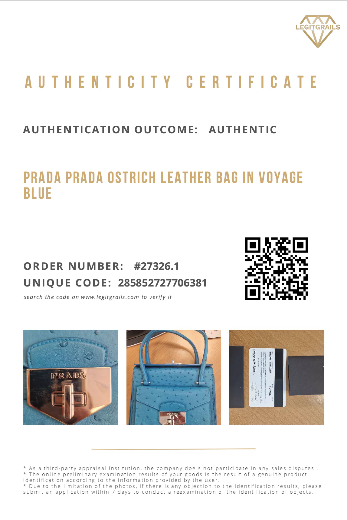 Prada Bag in Voyage Blue Ostrich Leather With Turnlock - RARE Handbag - Prada BN2708 Struzzo - Image 22
