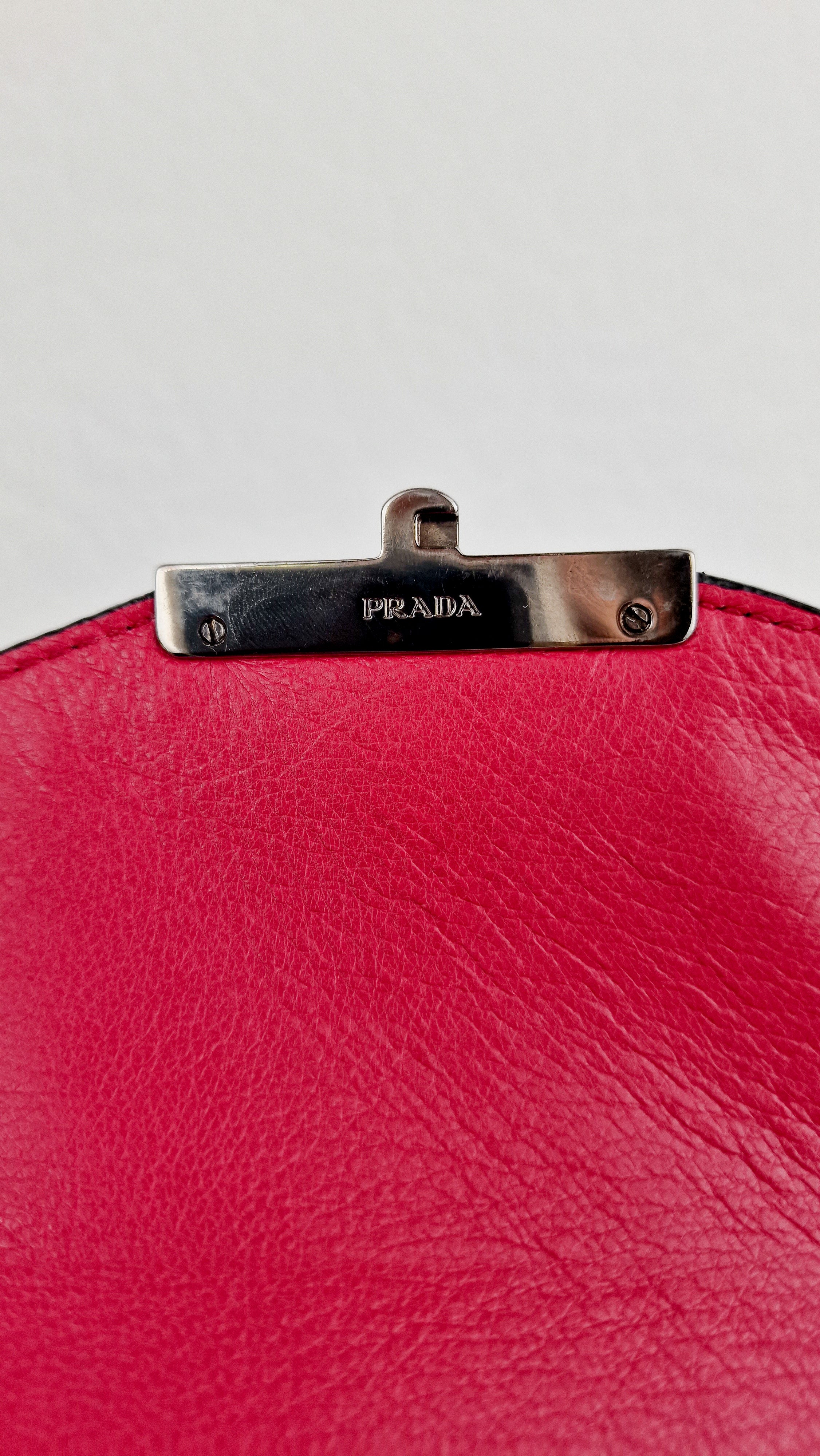Prada Sound Bag with Floral Print - Black Saffiano Leather with Blue & Red Flowers - Handbag Shoulder Bag Prada BN924K - Image 15