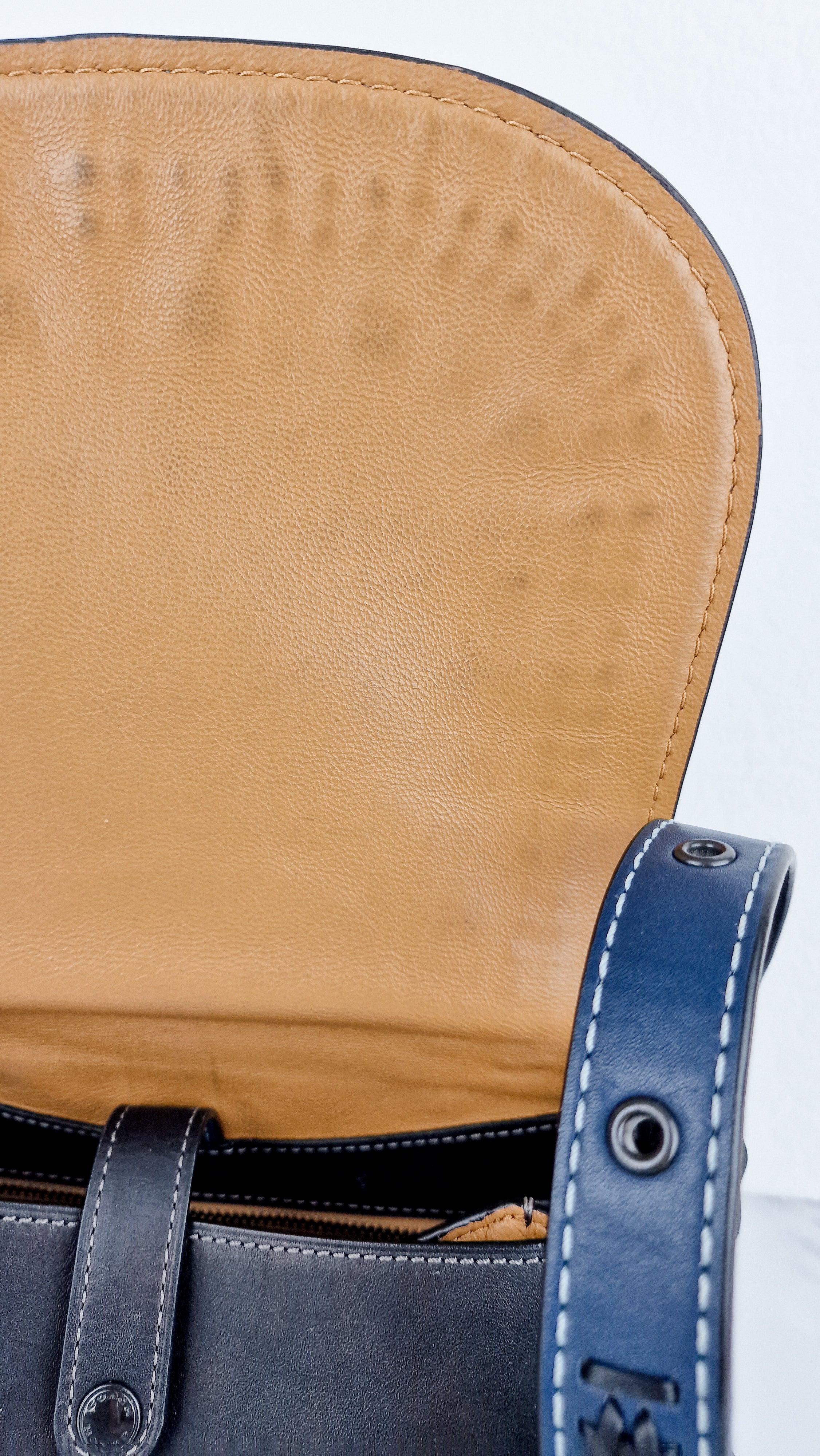 Coach 1941 Saddle 23 in Prussian Blue With Whiplash Black Detail - Crossbody Bag - Coach 58124 - Image 13