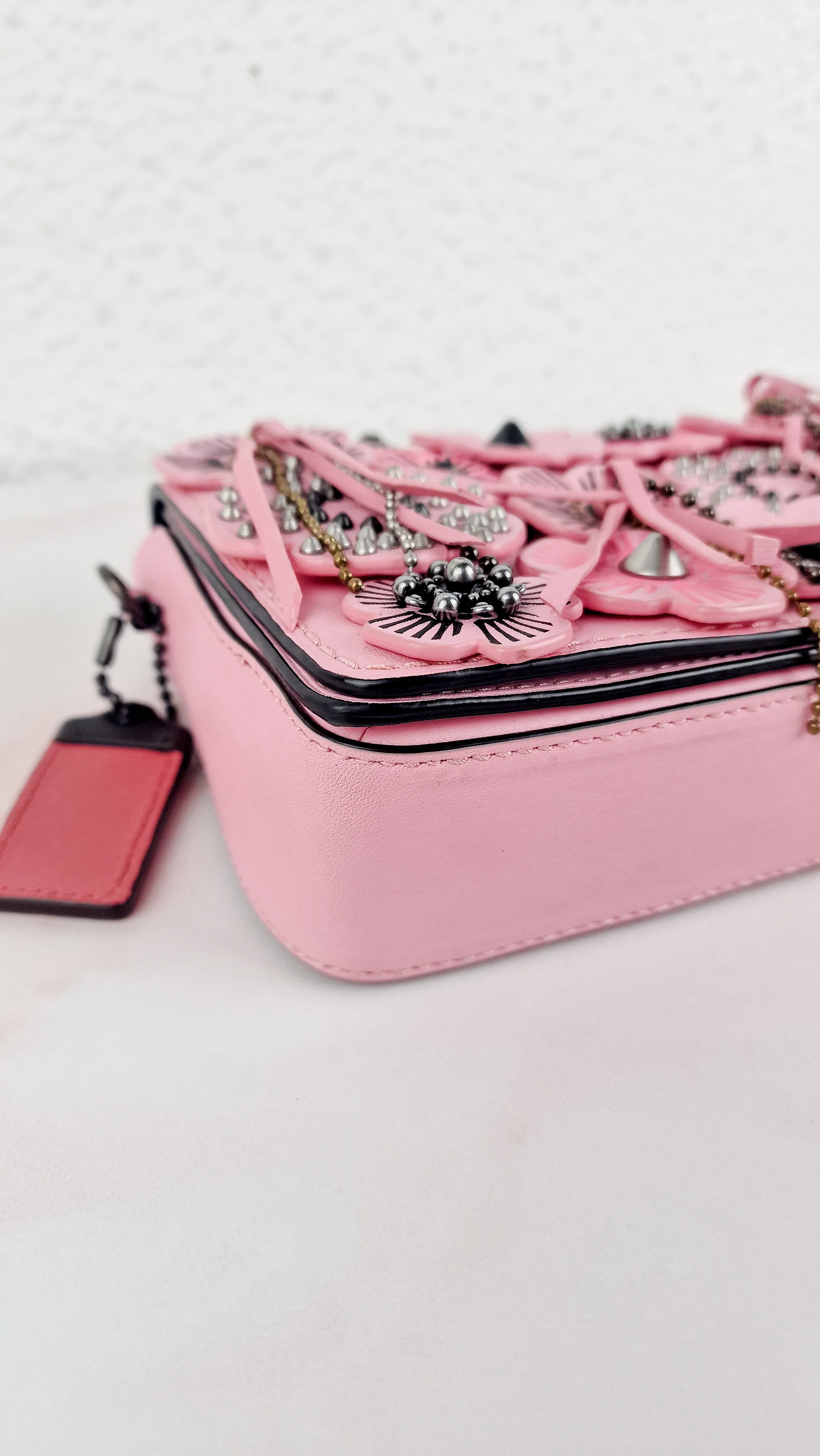 Coach Dinky Wild Tea Rose Crossbody Bag in Petal Pink 1941 Bag - Coach 86845 - Image 13