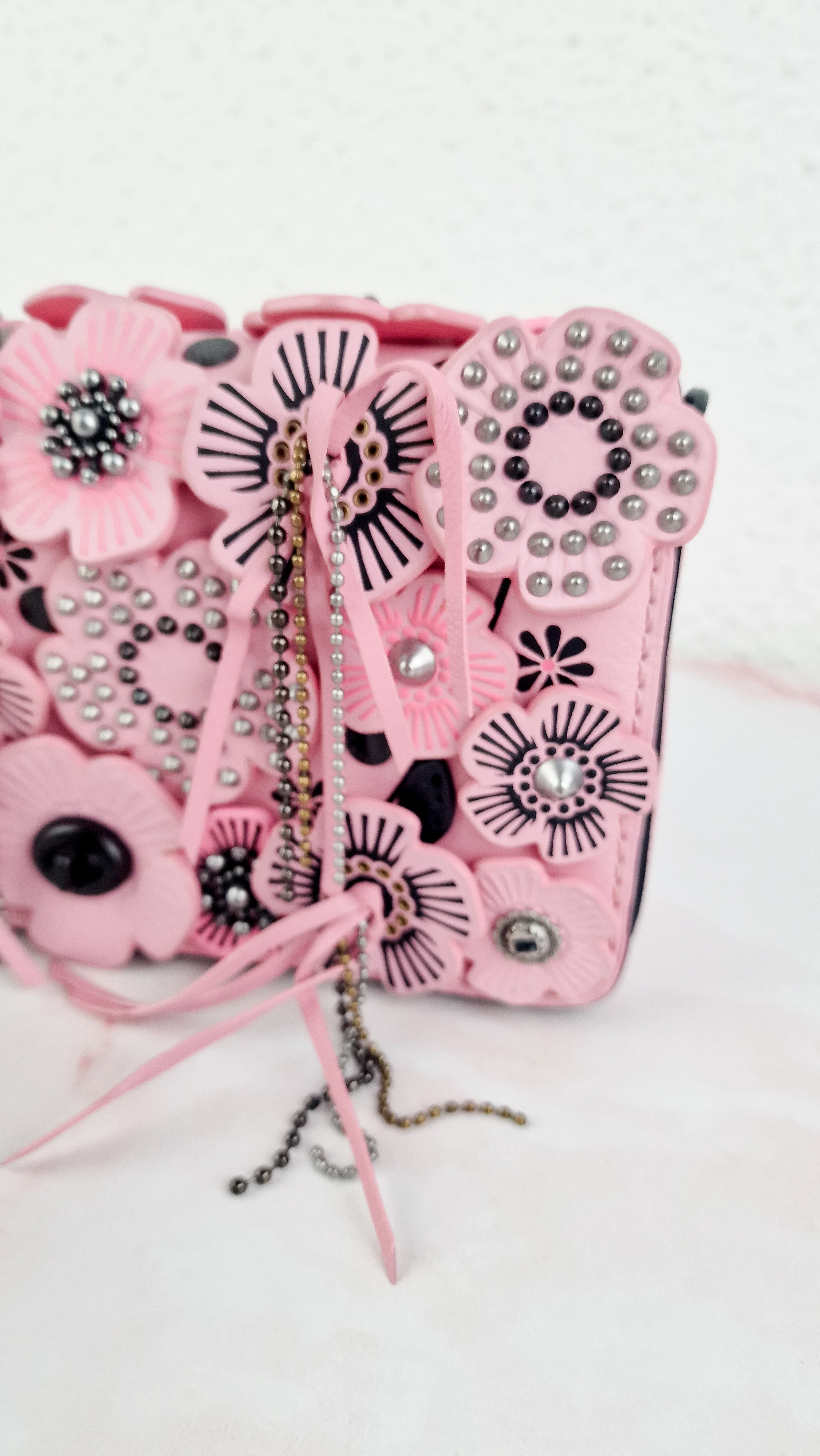 Coach Dinky Wild Tea Rose Crossbody Bag in Petal Pink 1941 Bag - Coach 86845 - Image 5