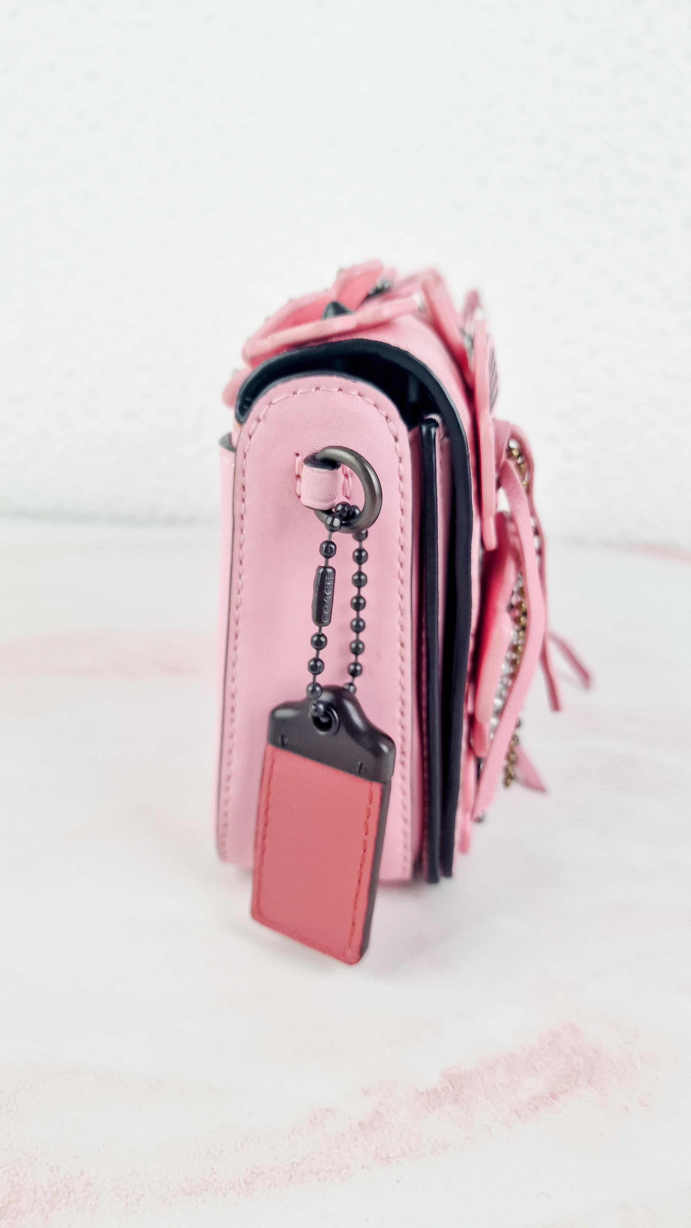 Coach Dinky Wild Tea Rose Crossbody Bag in Petal Pink 1941 Bag - Coach 86845 - Image 6