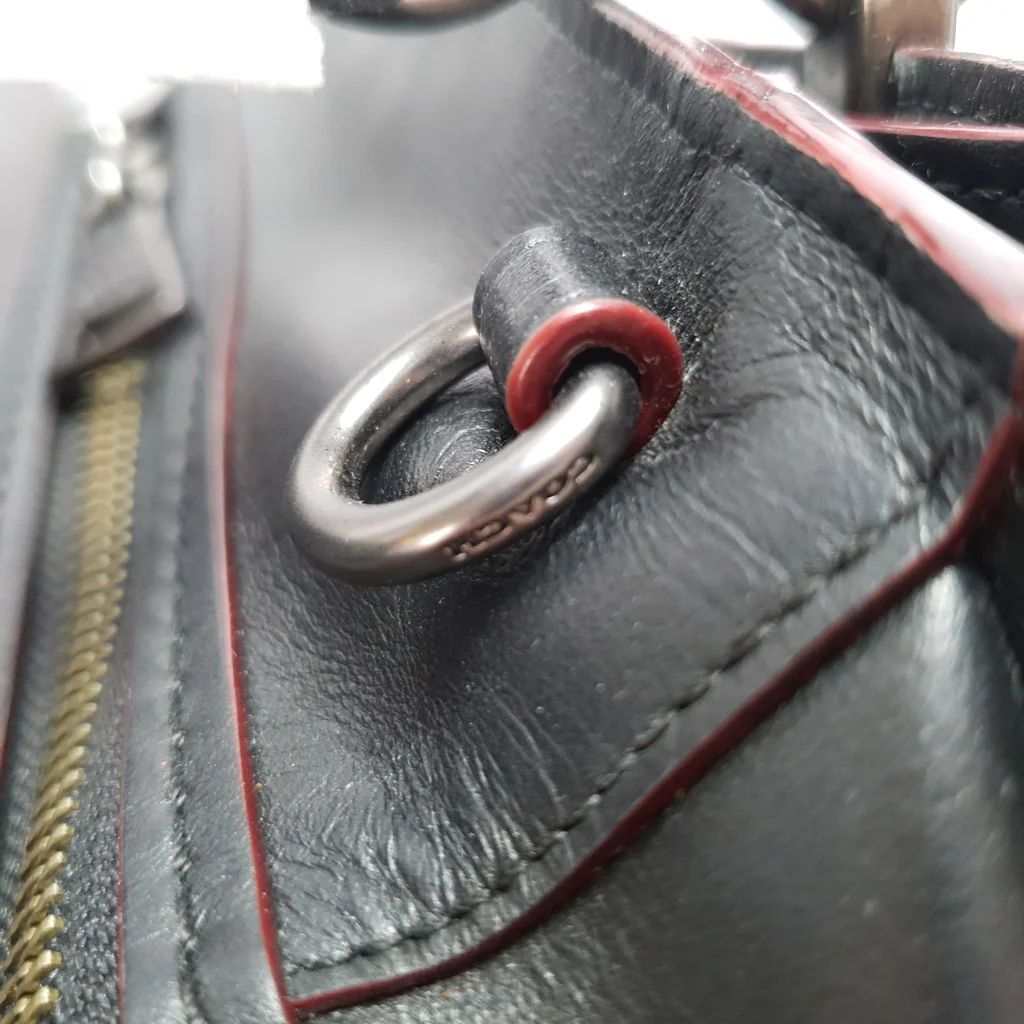 Rare Coach Dreamer in Black Smooth Leather With Genuine Snakeskin Patchwork Detail - Image 10