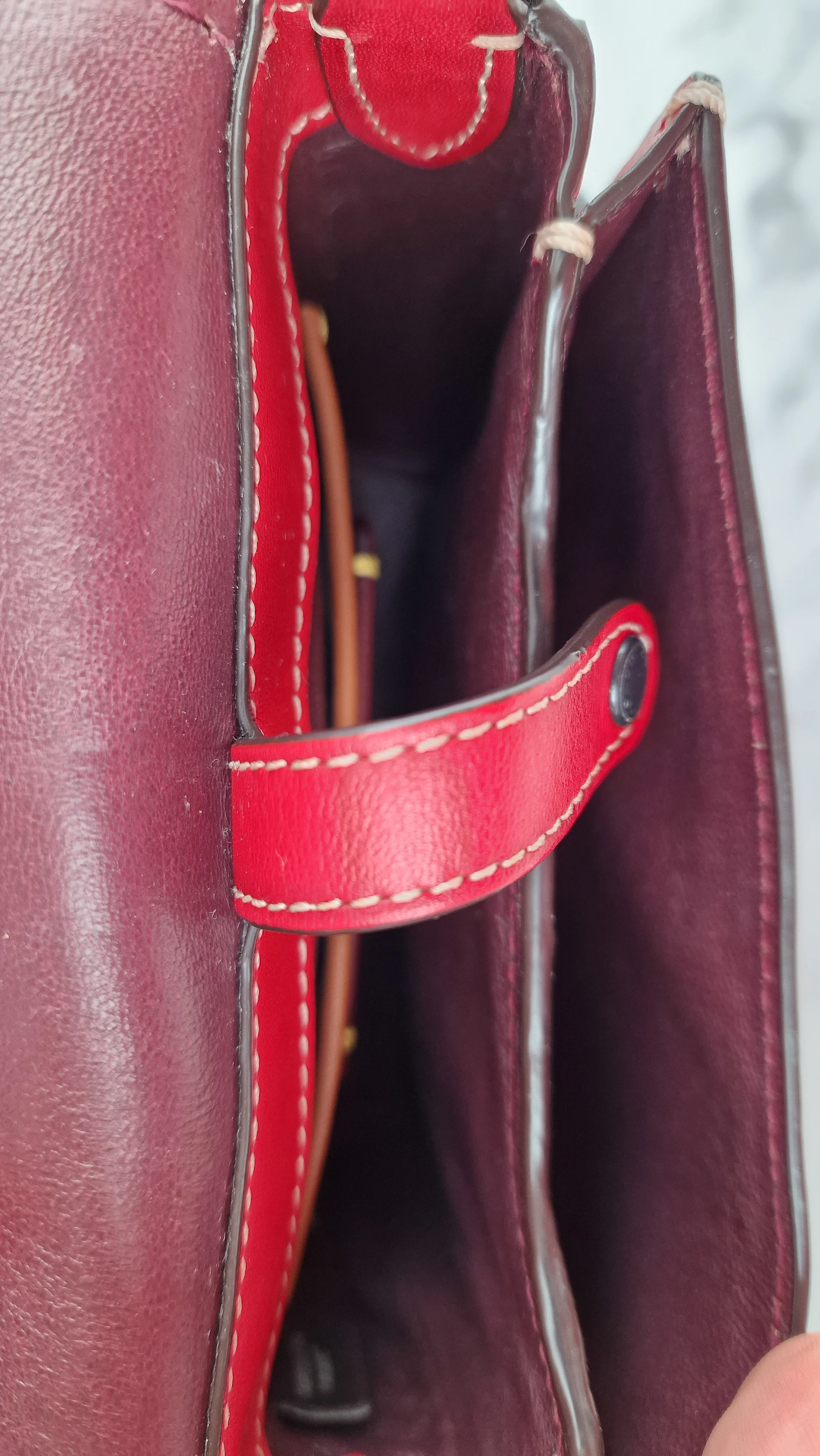 Coach 1941 Saddle 17 With Western Rivets in Red Leather - Coach 56564 - Image 14