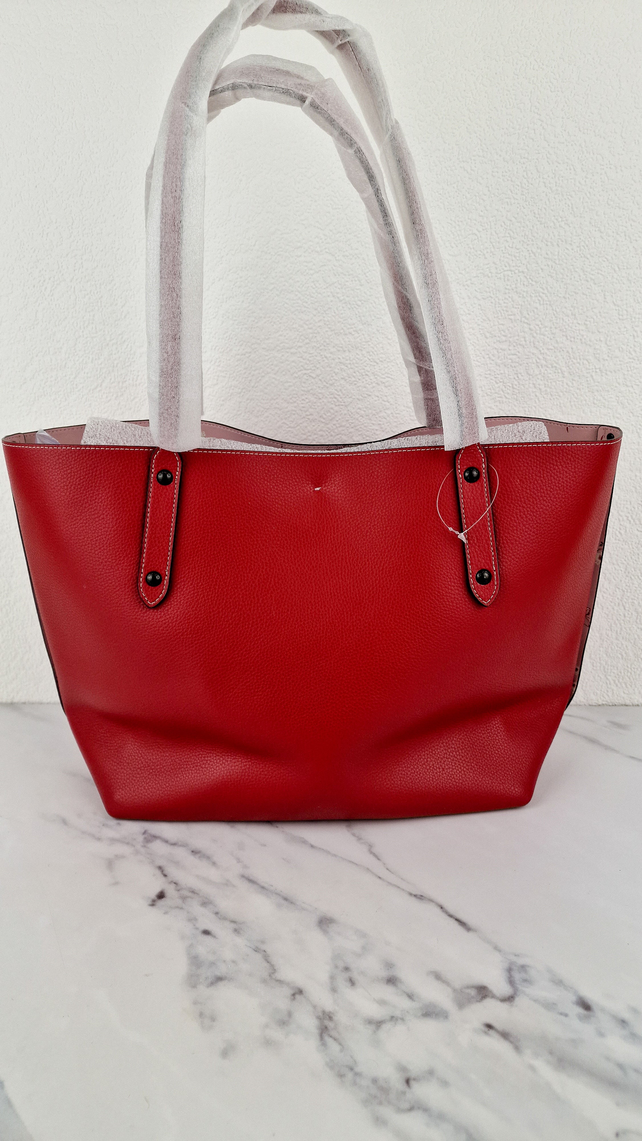 Disney x Coach Red Tote Bag with Mickey Mouse on Roller Skates LIMITED EDITION - Coach 69181 - Image 8
