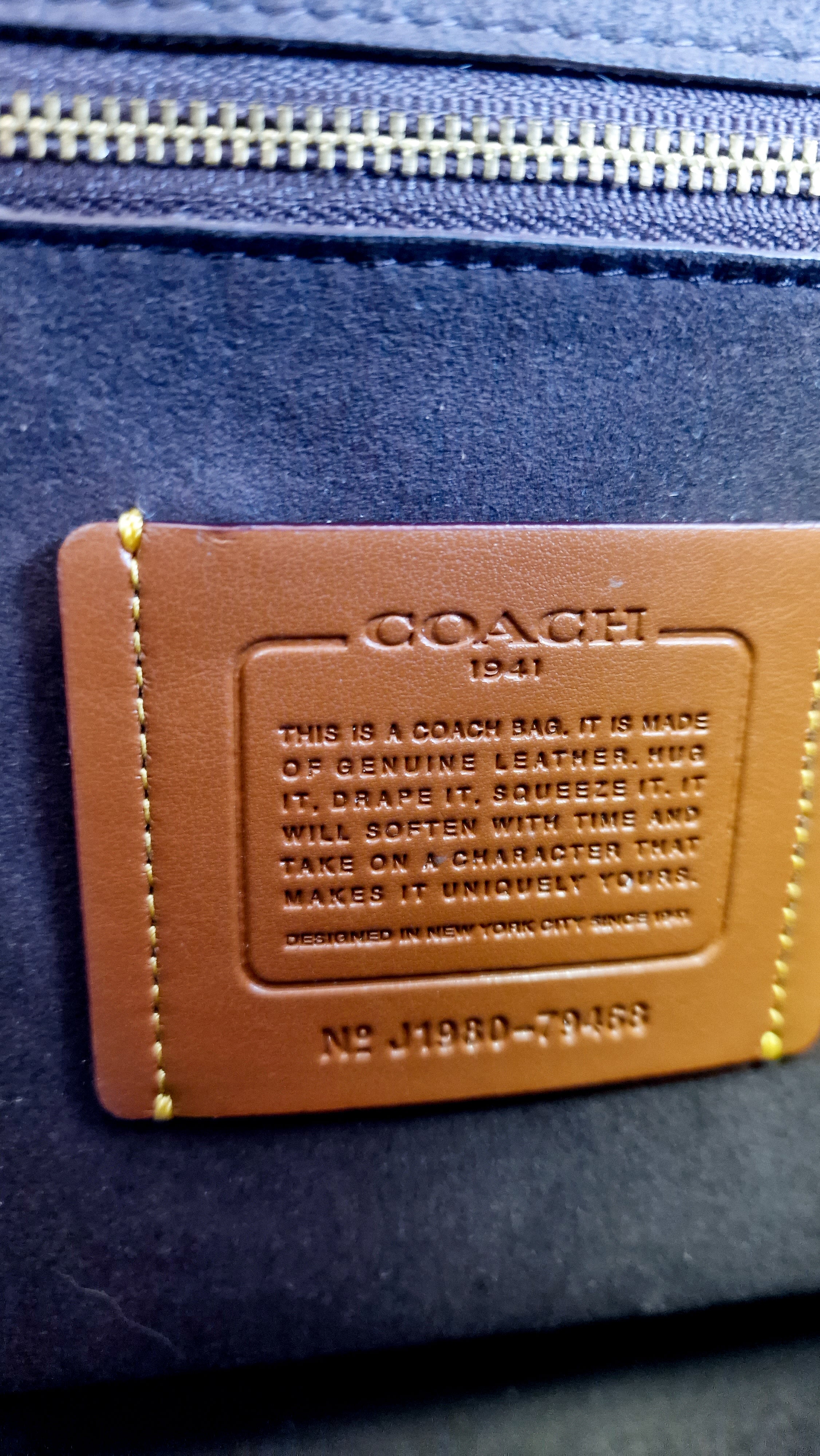 Coach 1941 Troupe Tote in Deep Red Glovetanned Smooth Leather & Buffalo-Embossed Leather - Handbag Crossbody Bag - Coach 79468 - Image 13