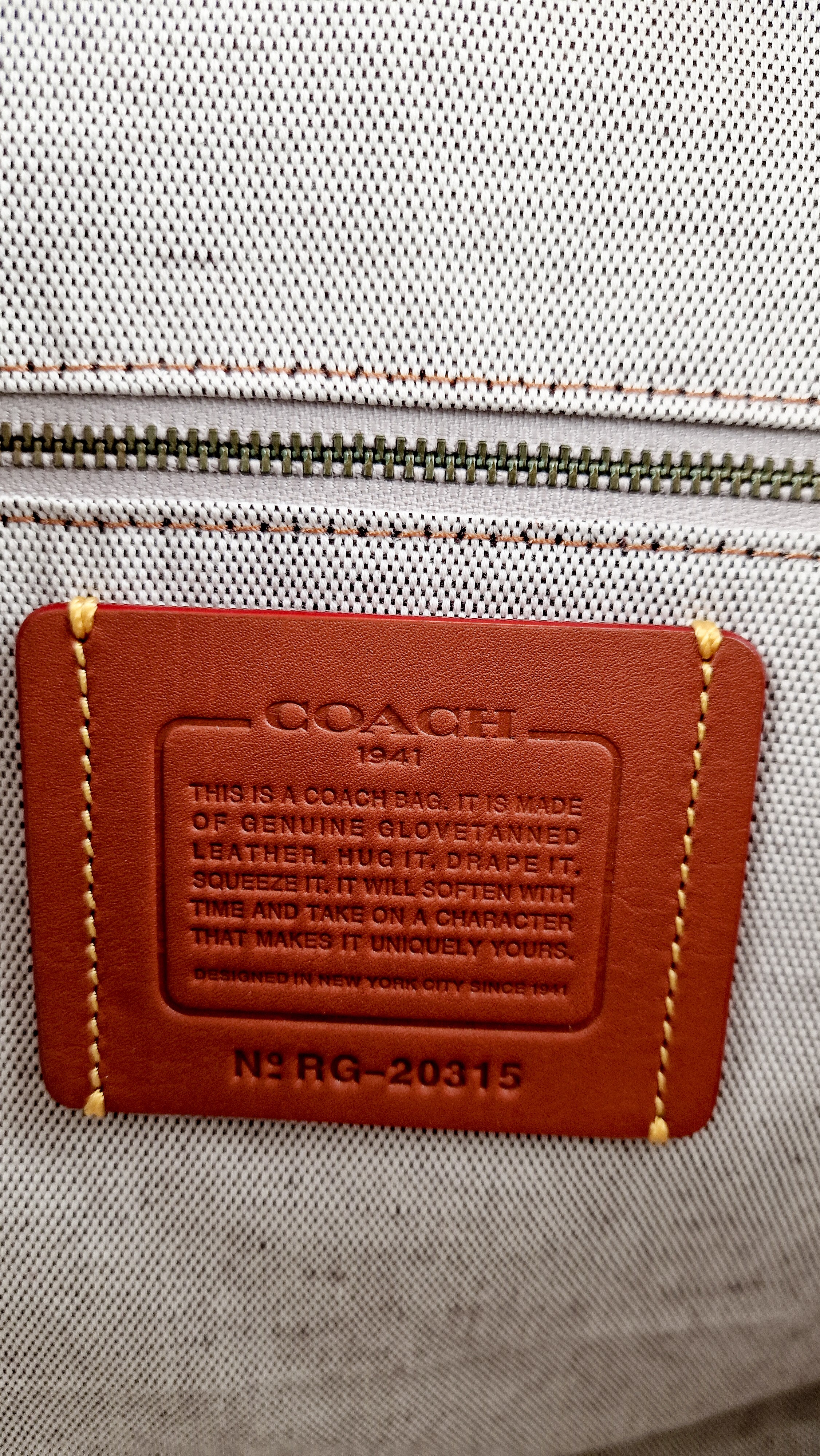 Coach Rogue 36 in Grey Glovetanned Leather with Car Embellishment - Shoulder Bag Handbag - Coach 58150 - Image 17