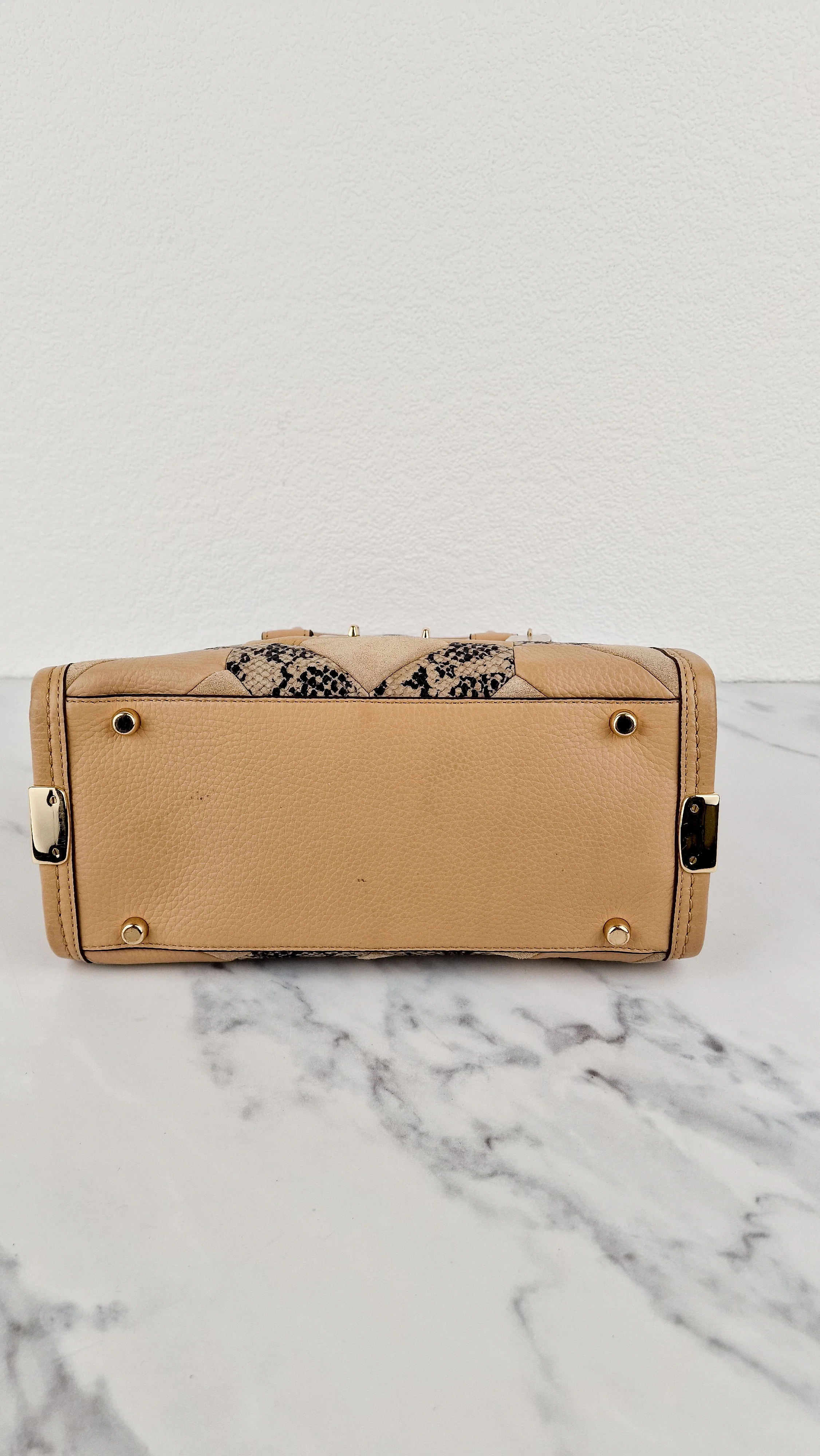 Coach Swagger 27 Patchwork Beechwood Patchwork & Snake Embossed Leather & Suede - Coach 37188 - Image 10