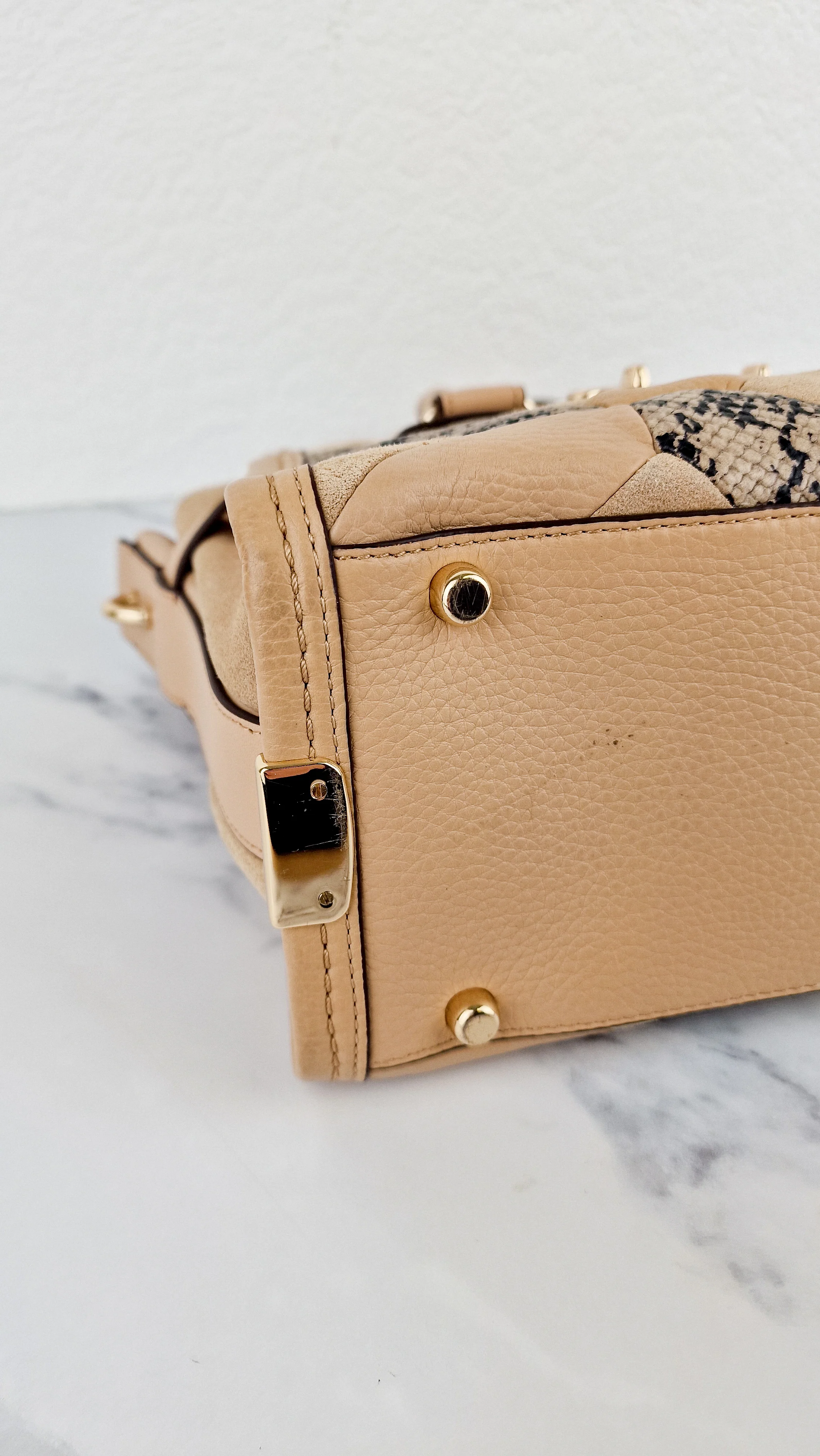 Coach Swagger 27 Patchwork Beechwood Patchwork & Snake Embossed Leather & Suede - Coach 37188 - Image 11