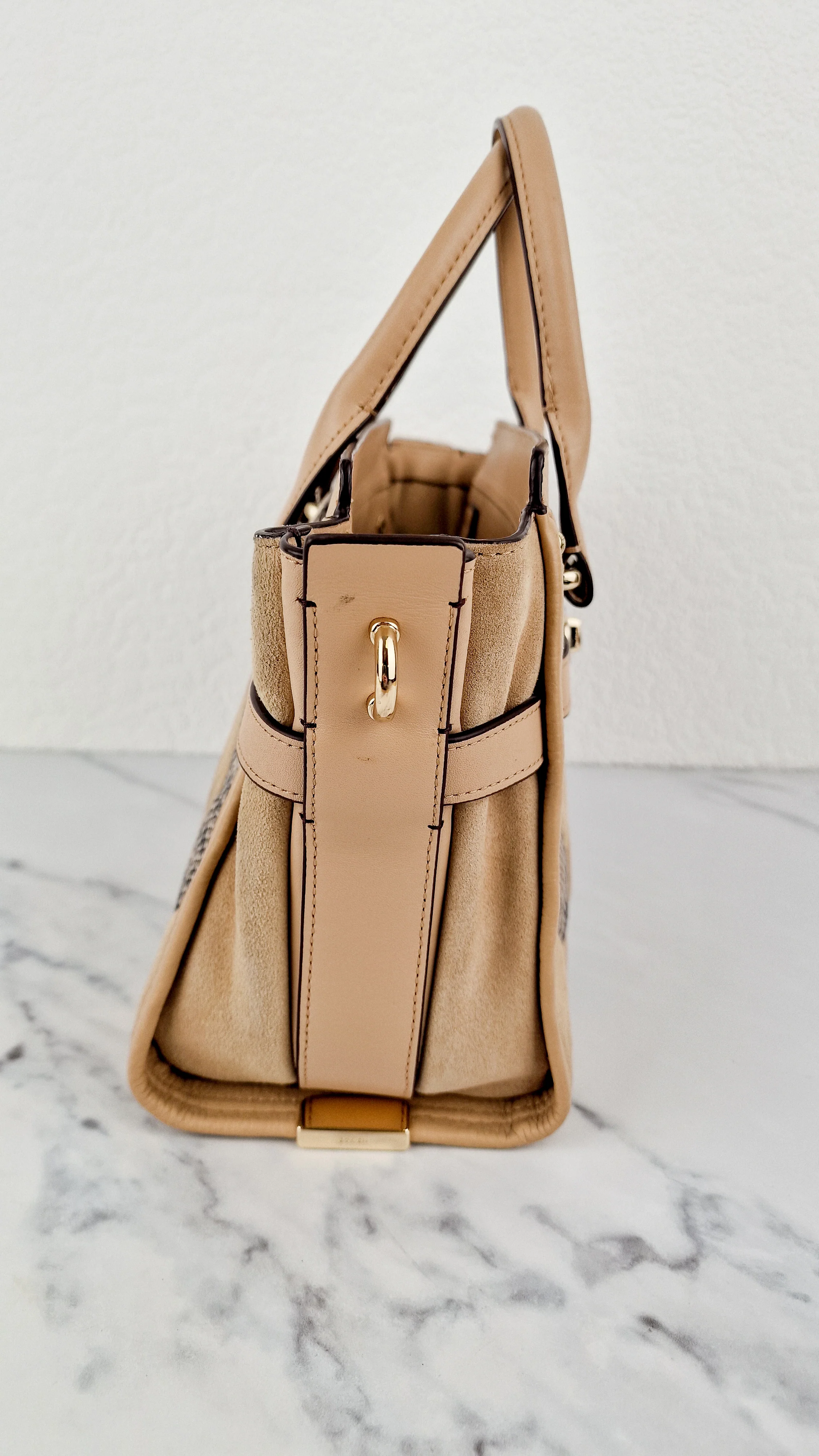 Coach Swagger 27 Patchwork Beechwood Patchwork & Snake Embossed Leather & Suede - Coach 37188 - Image 8